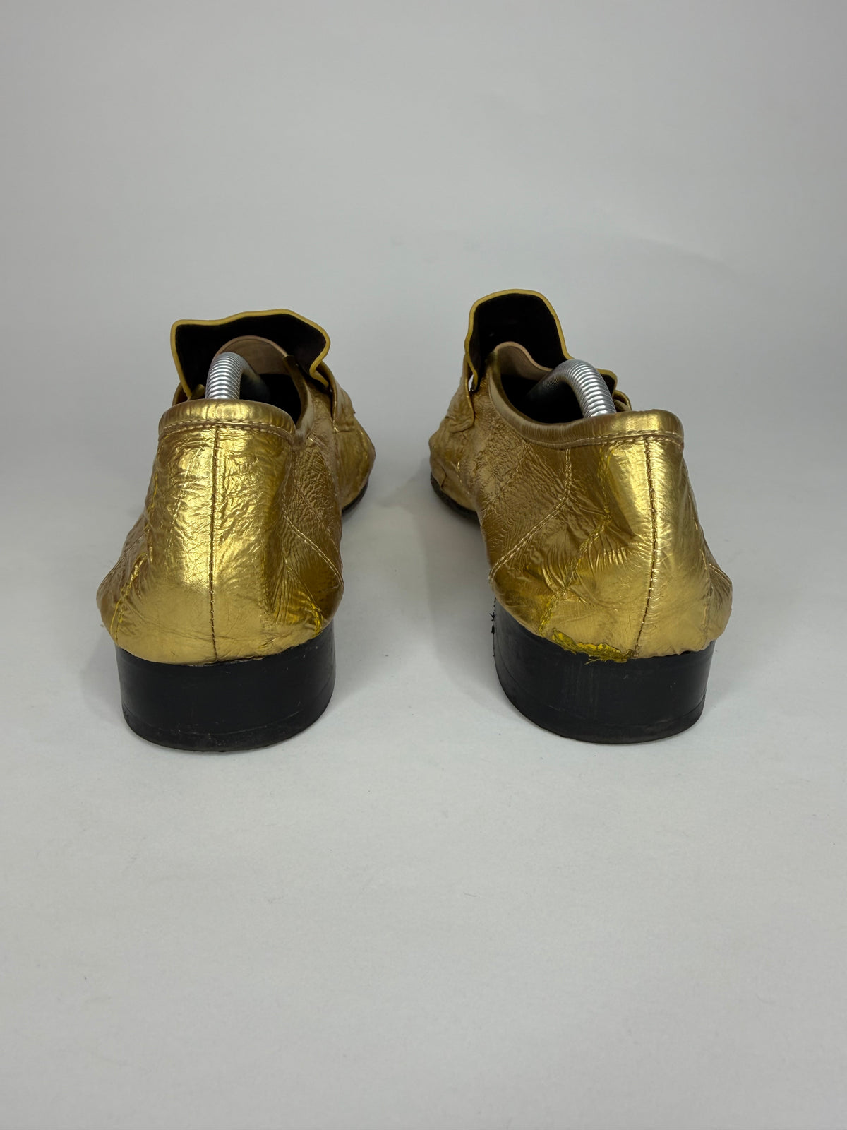 The Row Gold
Eel Skin Loafers 
Women's Size 39 EU/9 US / 6 UK