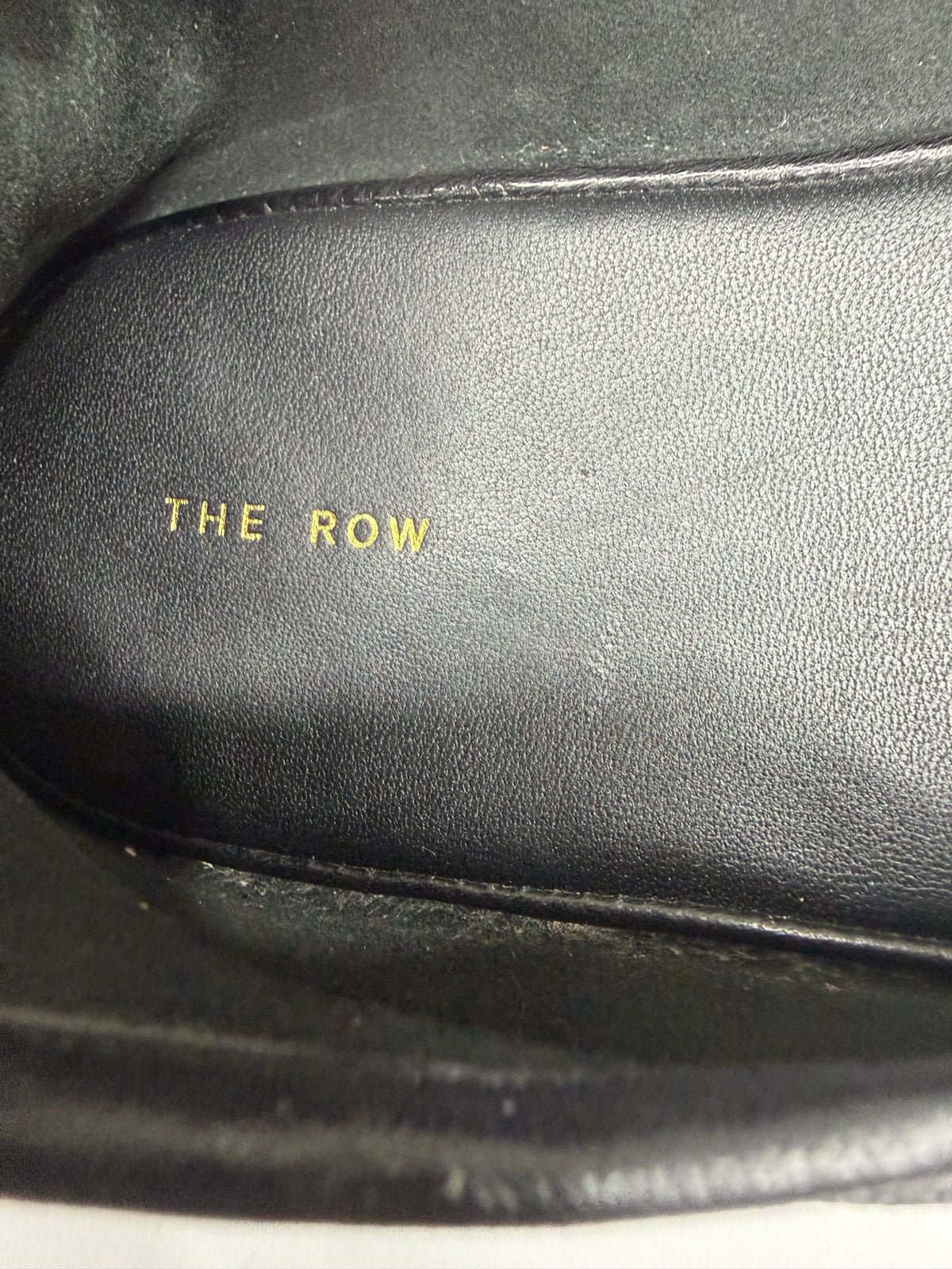 The Row Black Leather Elastic Ballet Flats Size 38 EU/ 8 US