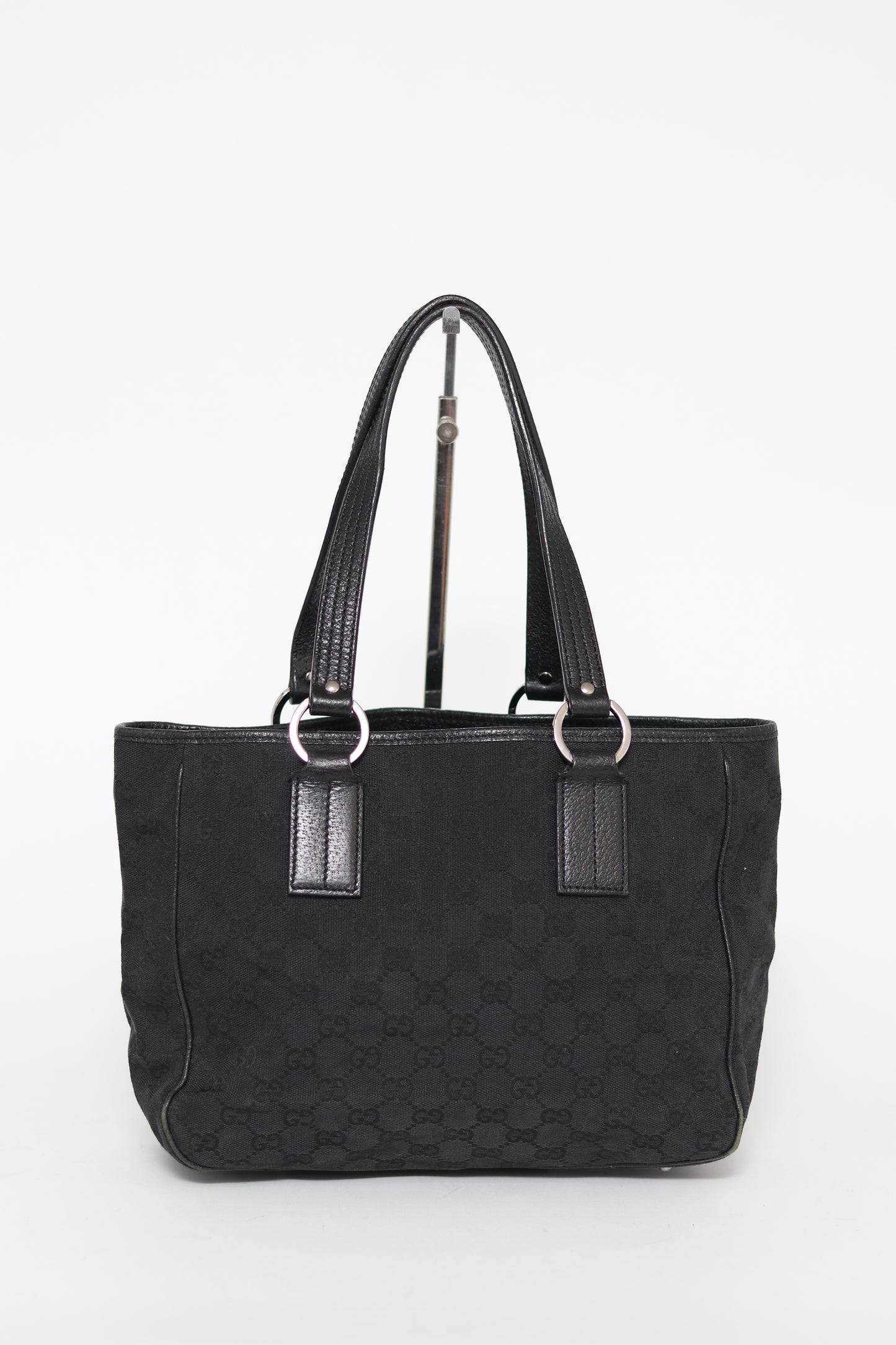 GUCCI 
Monogram Medium Tote Black