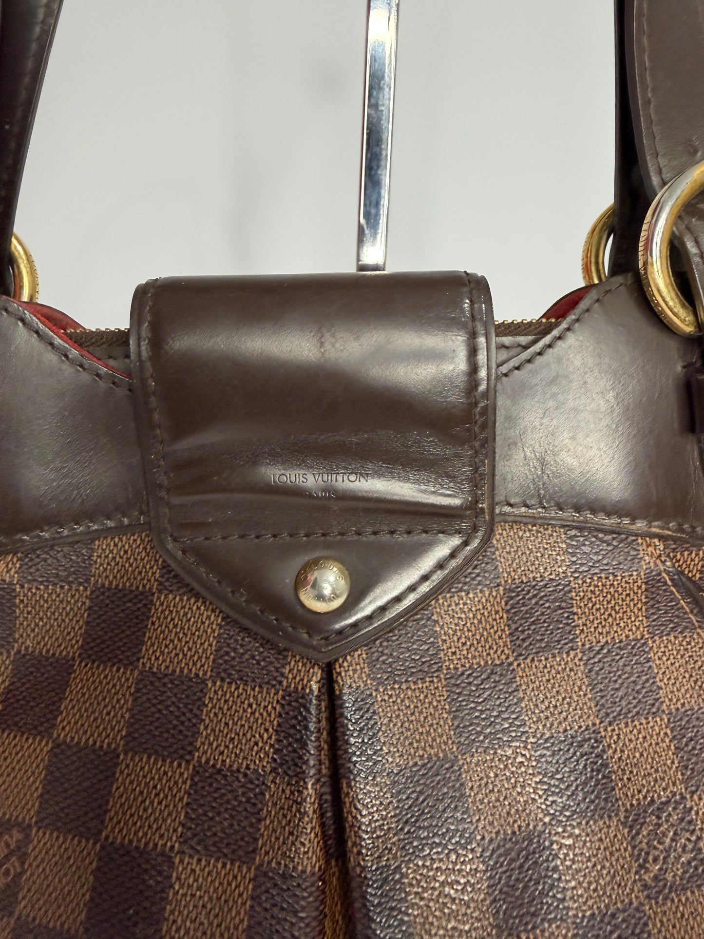 Louis Vuitton Damier Ebene Canvas Sistina MM Bag