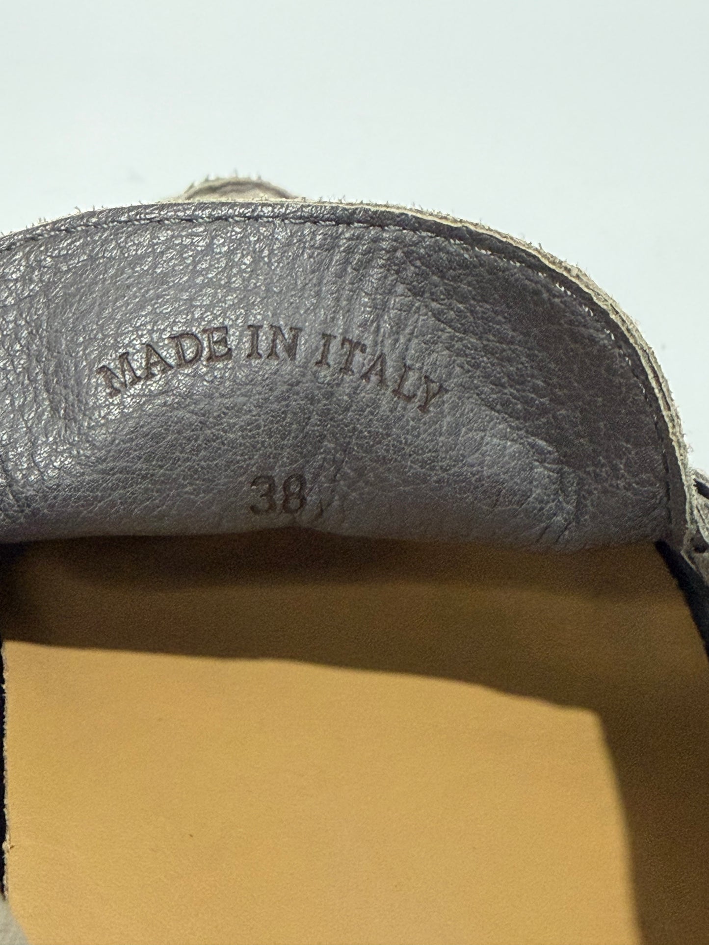 Loro Piana Grey Suede Summer Charms Walk Loafers Size 38 EU/ 8 US