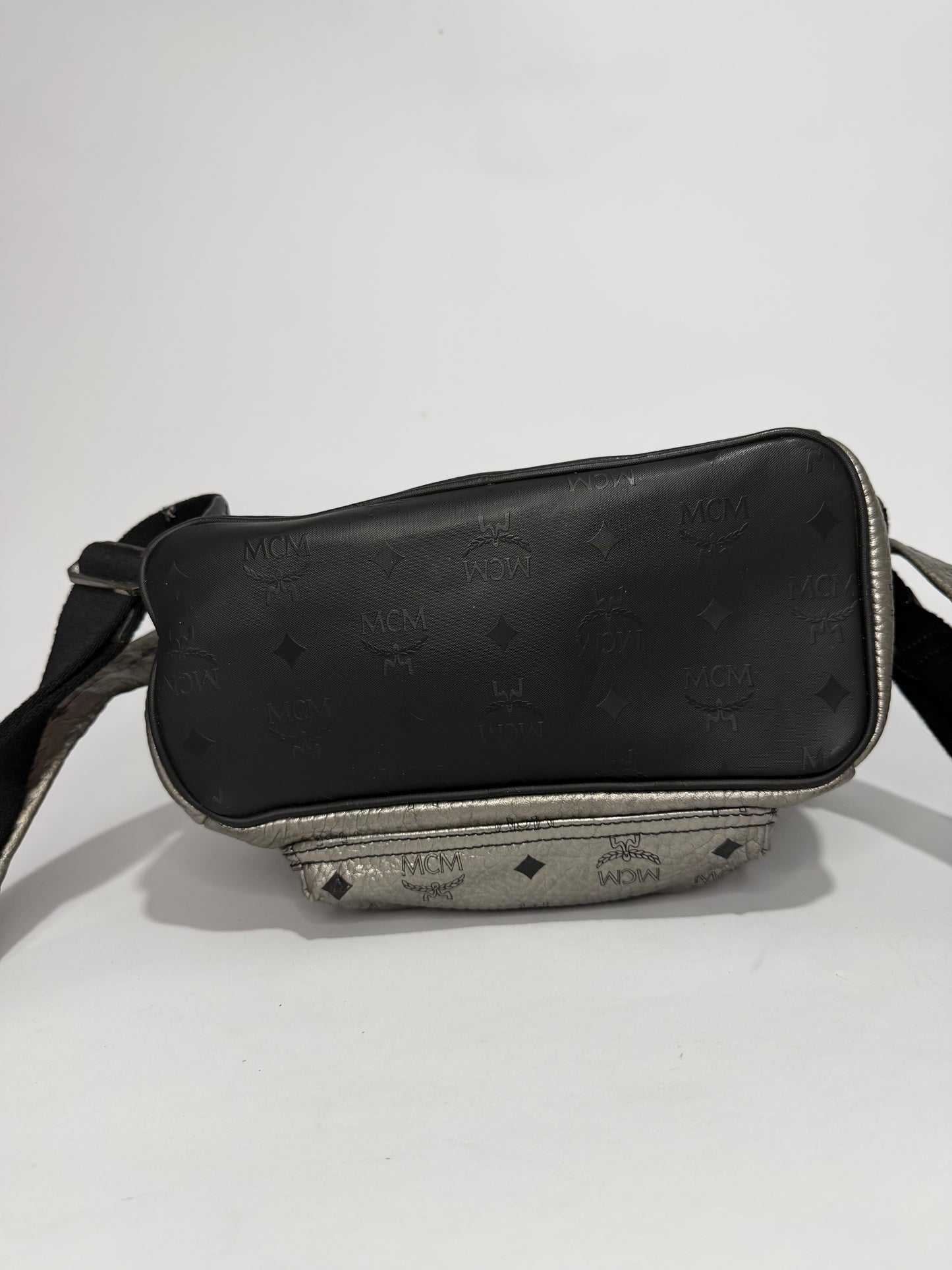 MCM Unisex Visetos Studded Small Stark M Backpack