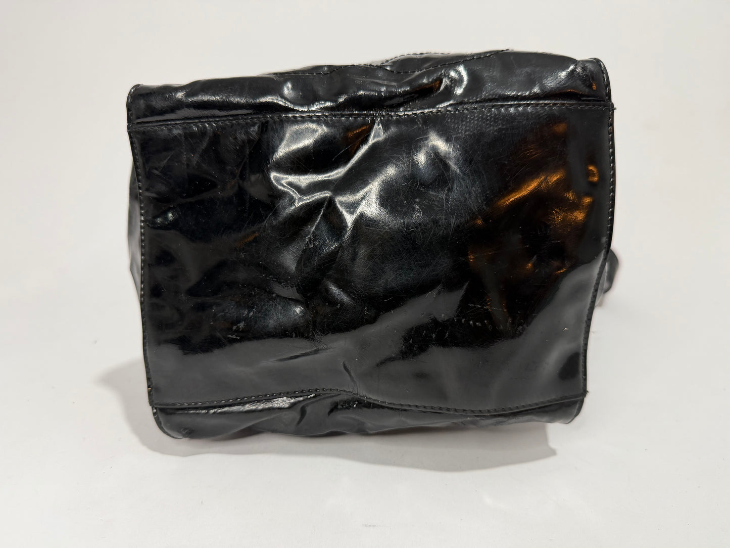 Vintage Chanel CC Patent Bucket Bag