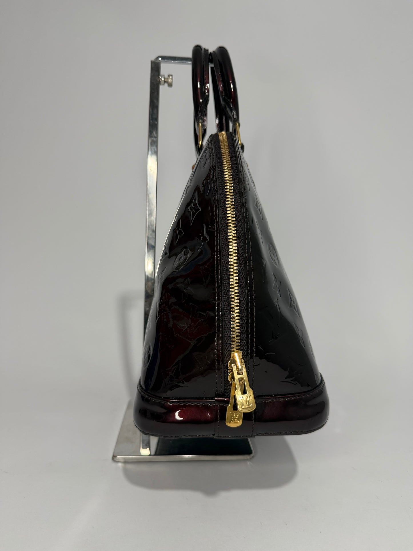 Louis Vuitton Amarante Monogram Vernis Alma PM Bag