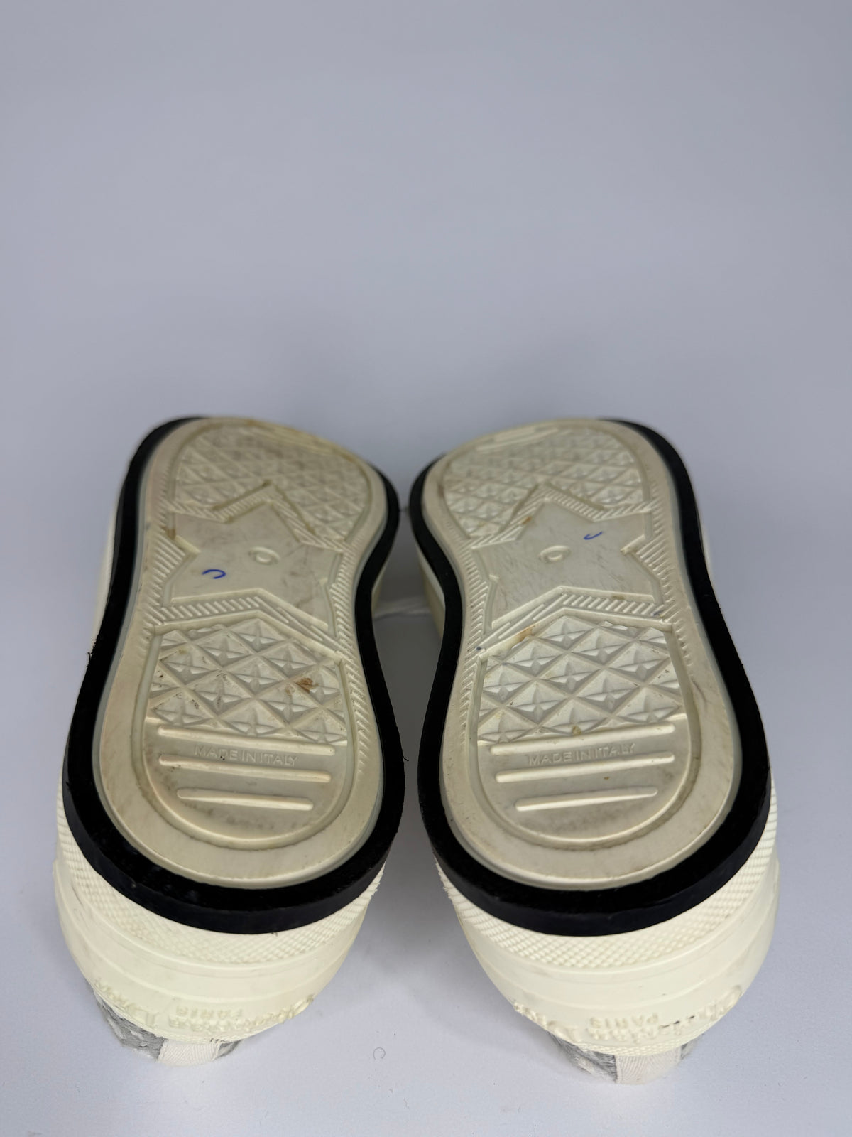 Dior Walk'n'Dior Beige/Grey Oblique Jacquard Lace Up Sneakers Size 38 EU/ 8 US/ 5 UK