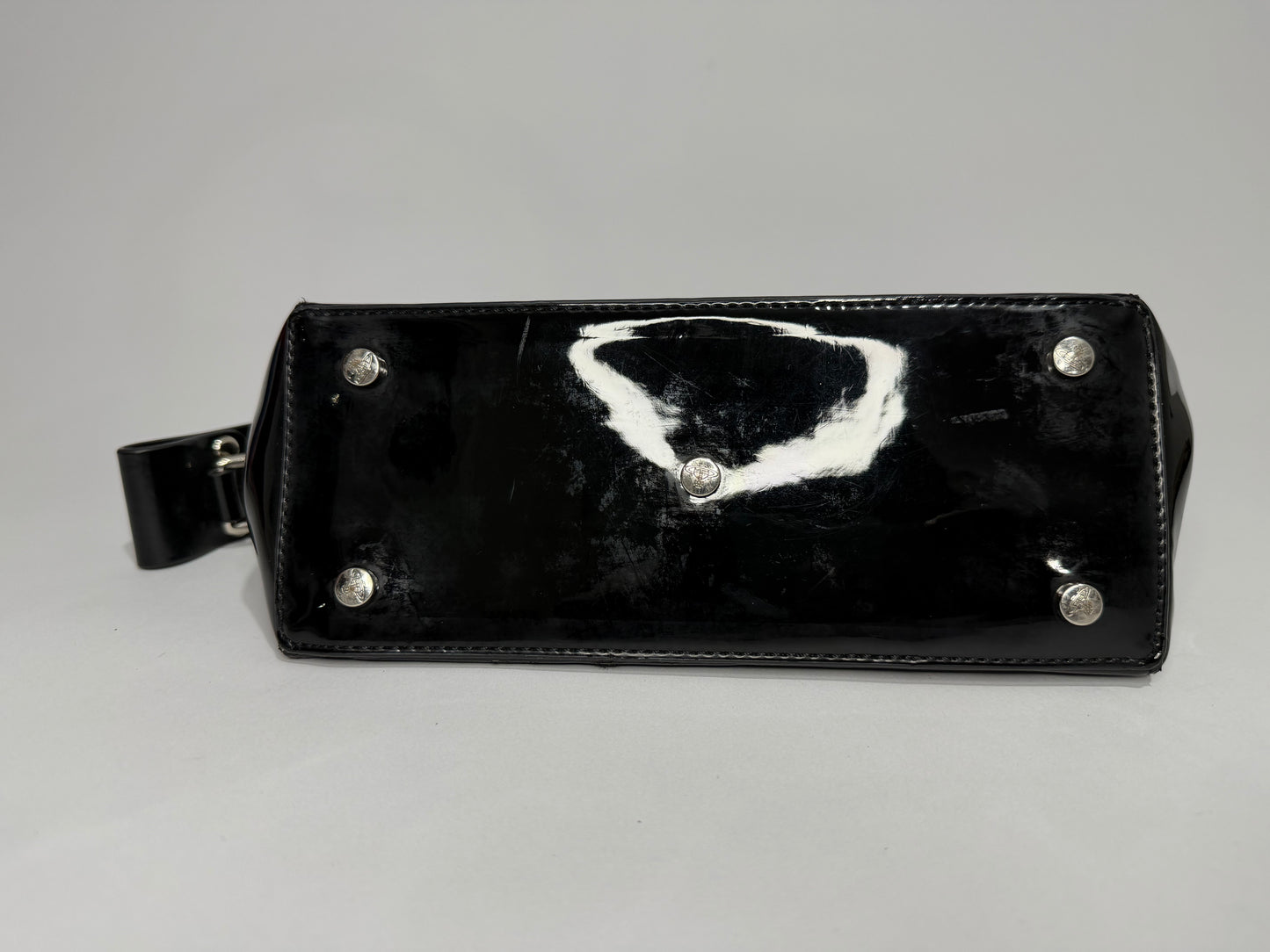 Vivienne Westwood Black Medium Patent Leather Hazel Top-Handle Bag