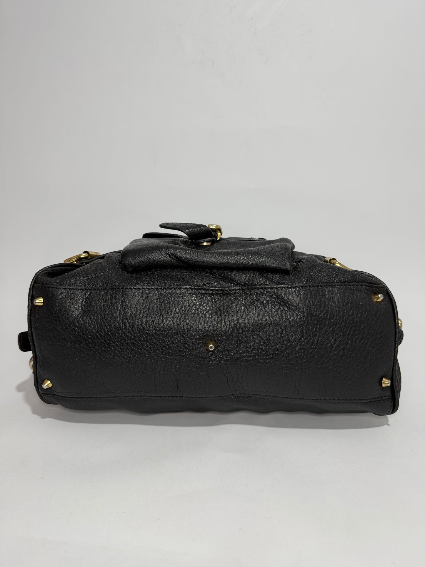 CHLOE Moka Leather Large Paddington Satchel Bag