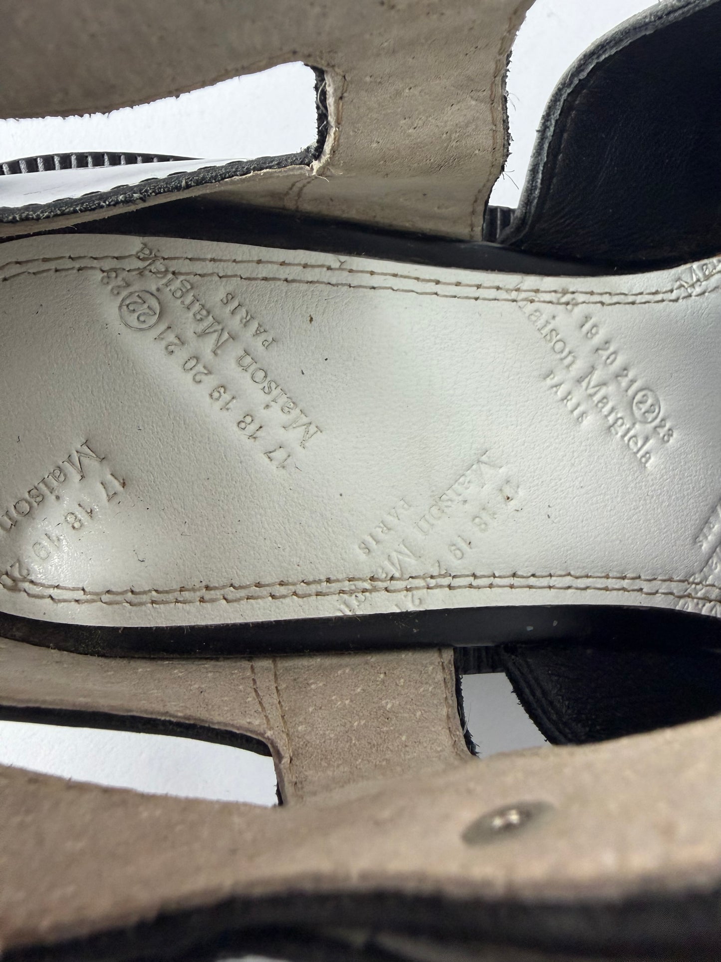 Maison Margiela Tabi Leather Sandals Size 35EU/ 5 US/ 2 UK
