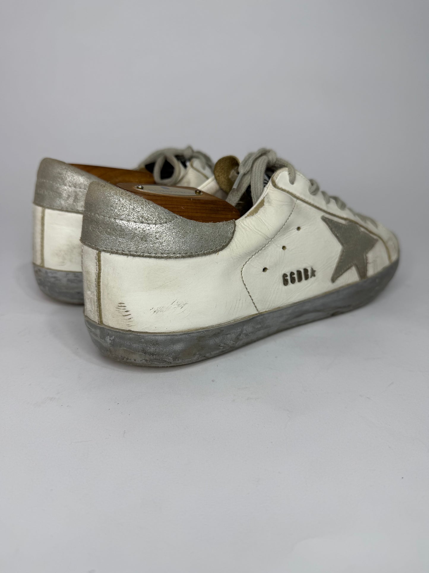 Golden Goose Superstar  Tricolor Leather Suede Low Top Sneakers Size 43 EU/ 10 US/ 9 US