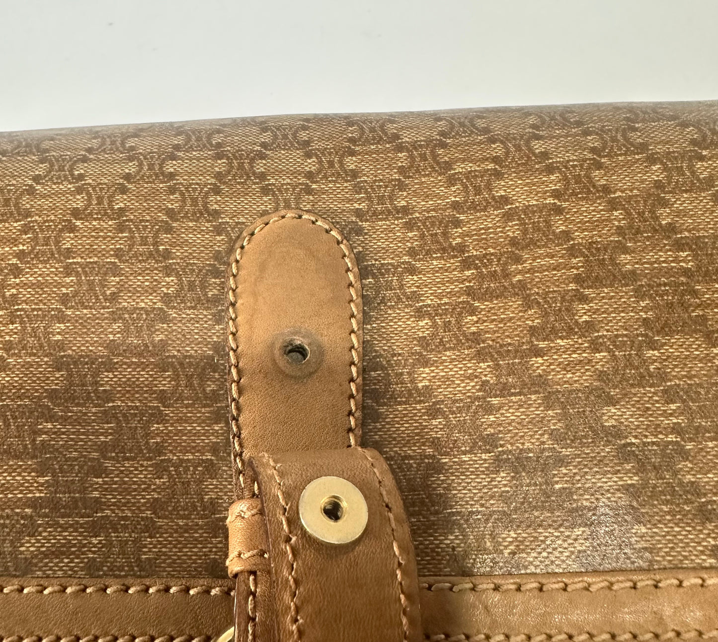 Vintage Brown Celine
Macadam Messenger Bag