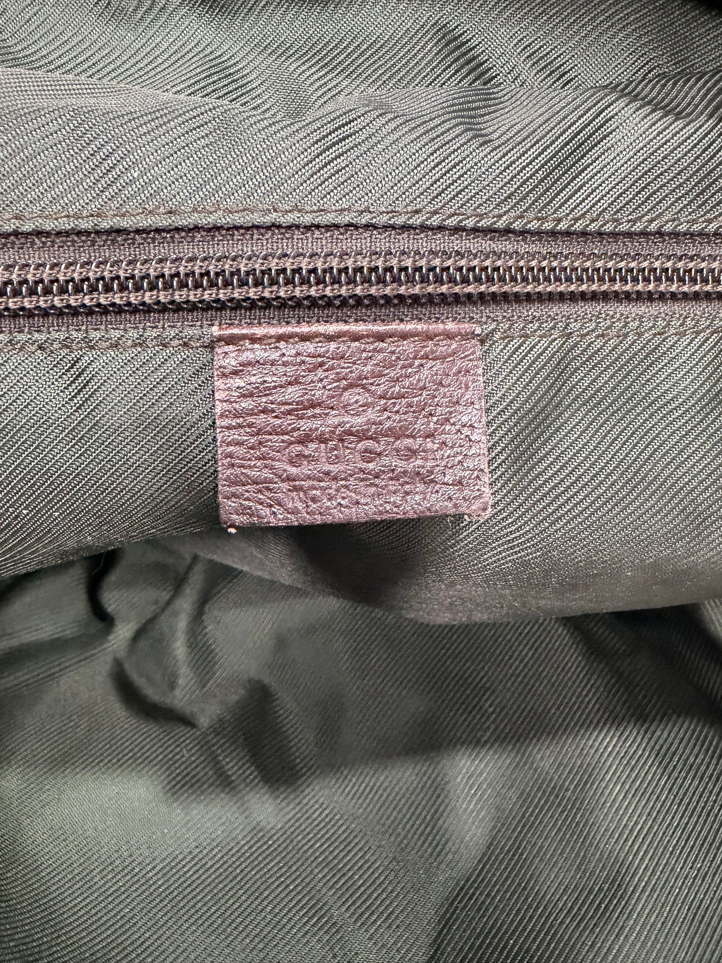 Gucci Beige/Brown GG Canvas and Leather Web Handle Tote