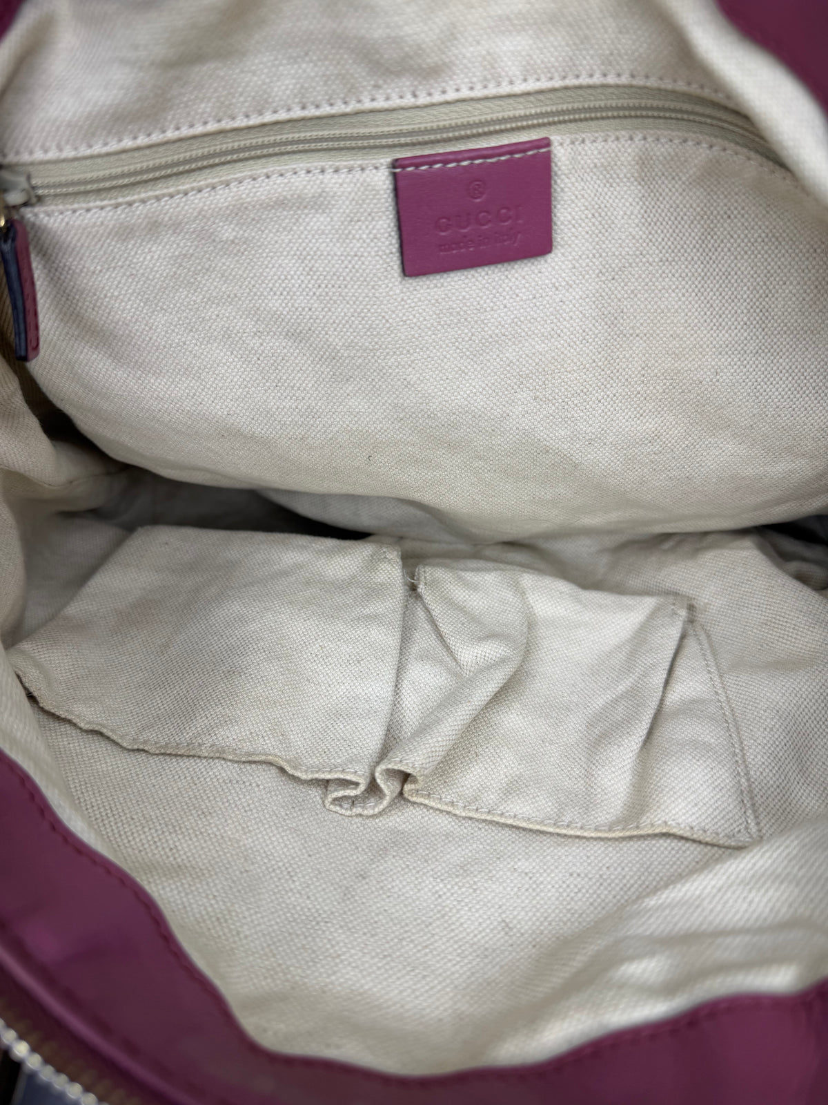 Gucci
GG Canvas and Leather Sukey Bag