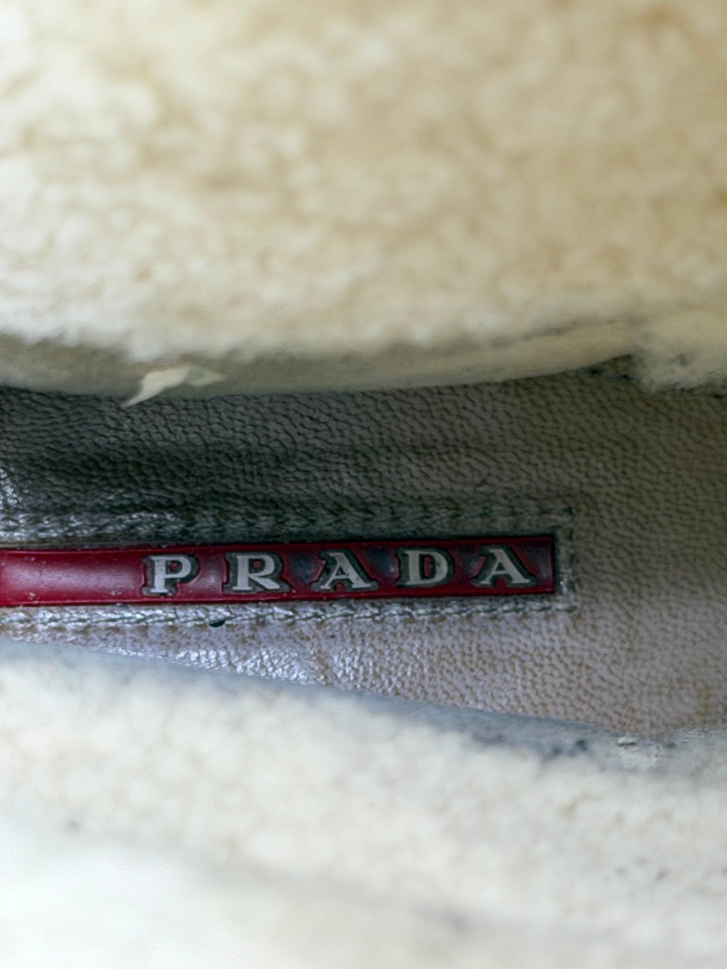 Vintage Prada Brown Leather Buckle Detail Mid Calf Length Boots Size 40 EU/ 10 US / 7 UK