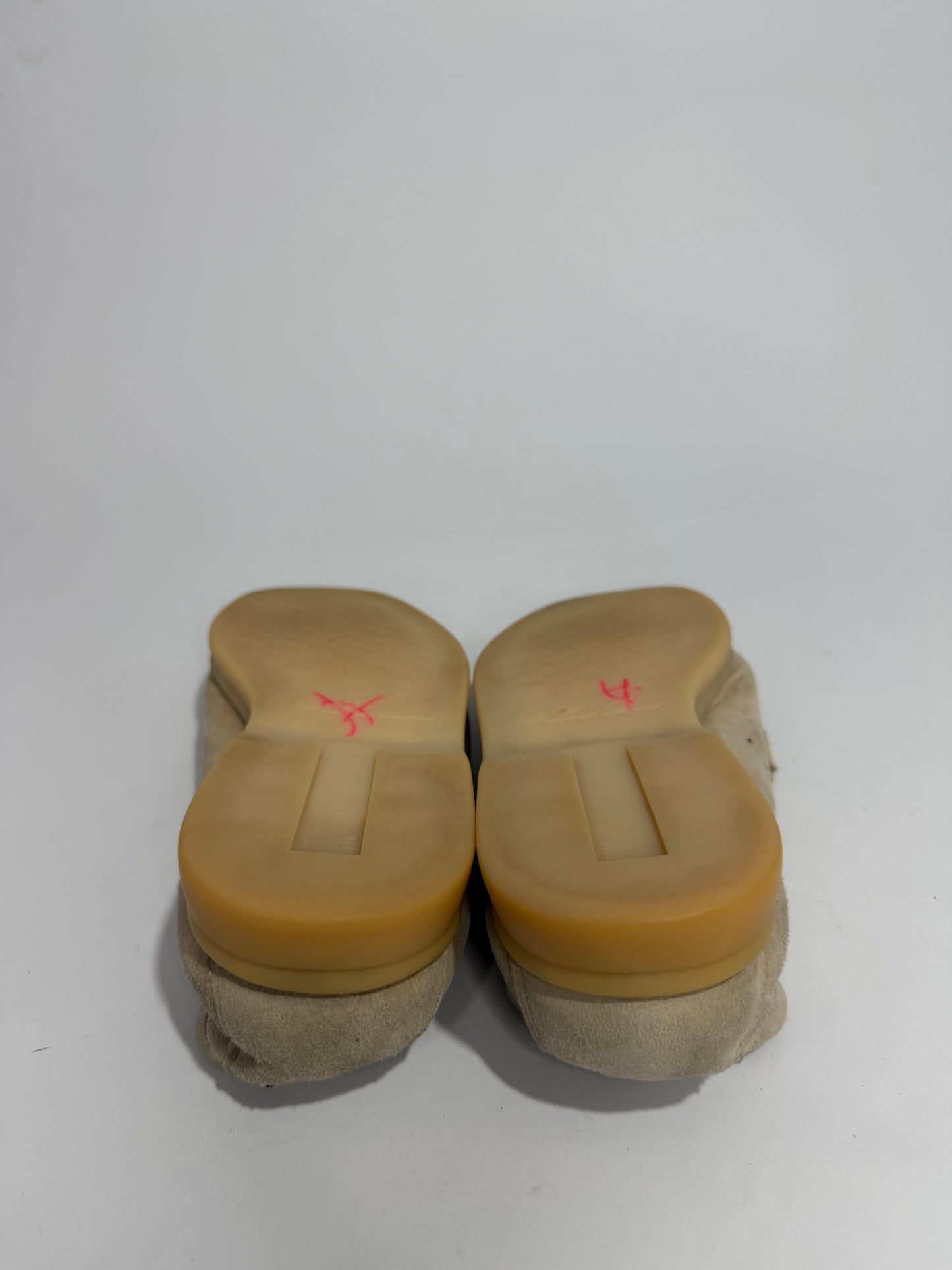 Loro Piana Beige Suede Summer Charms Walk Loafers Size 38