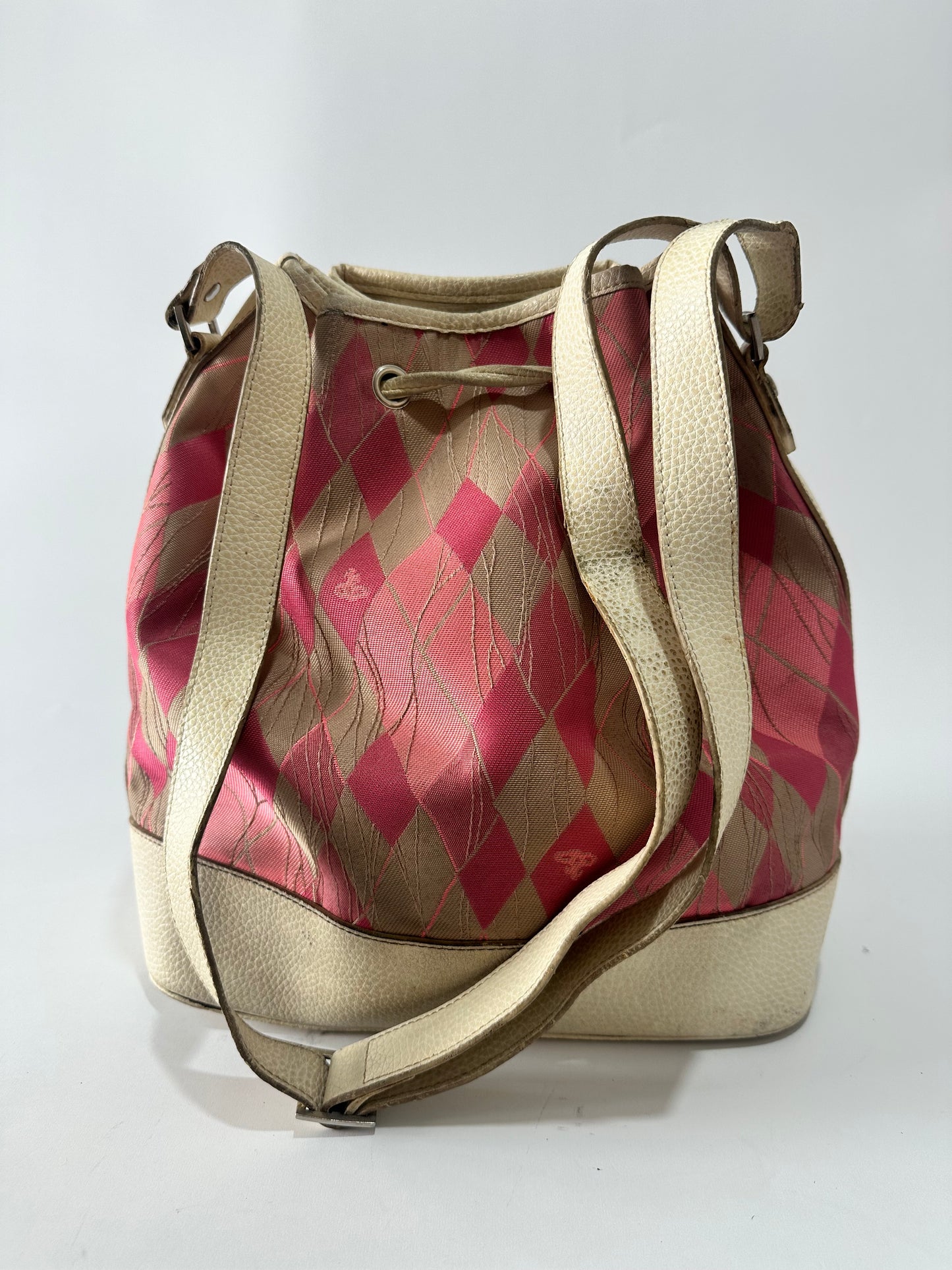 Vivienne Westwood Multicolor Checkered  Bucket Bag
