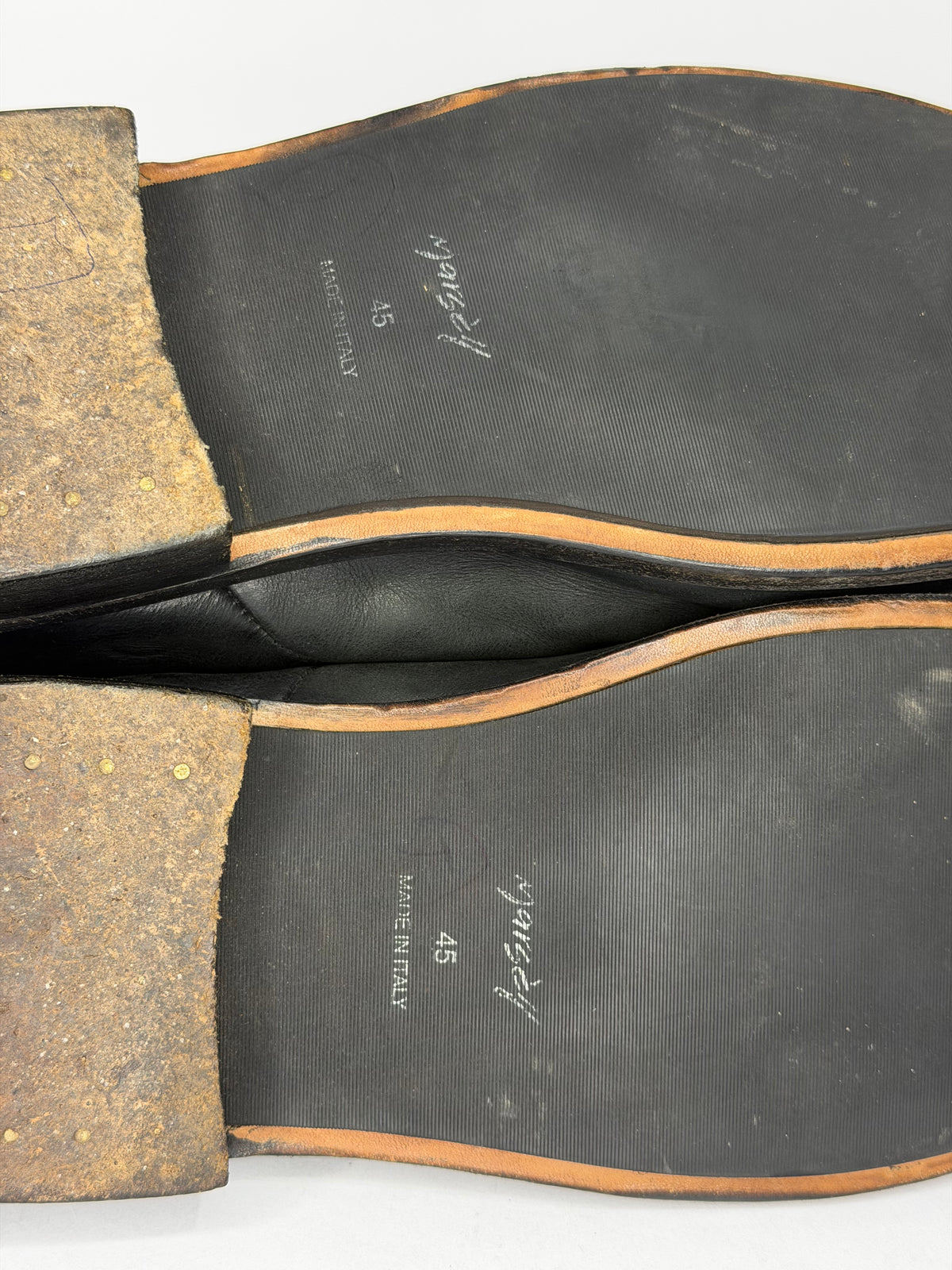 Marsèll Black Leather Lace-Up Ankle Boots EU 45