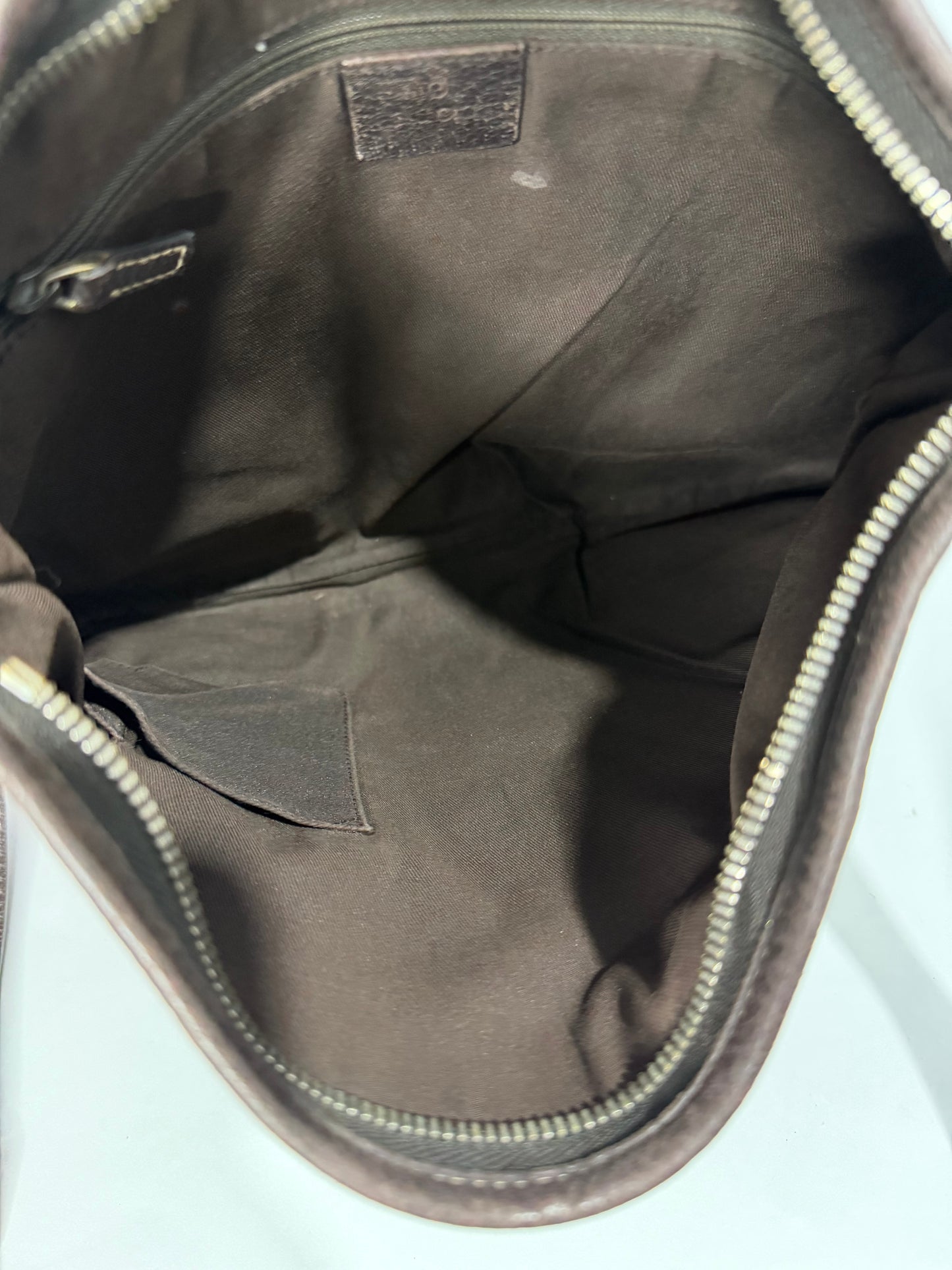 Gucci Beige/Brown GG Canvas and Leather Mayfair Bow Crossbody Bag