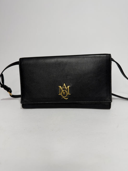 ALEXANDER MCQUEEN Black Leather
STRAP WALLET