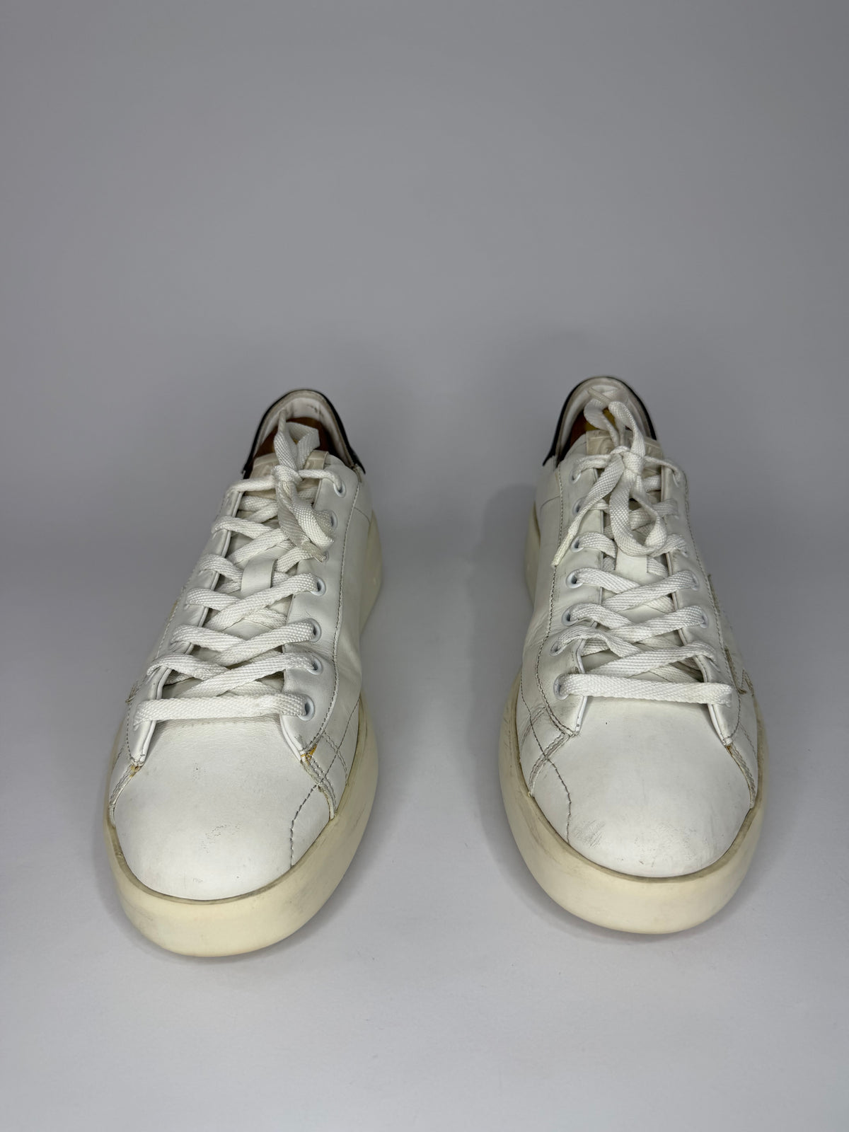 Golden Goose PureStar Size 43 White/Black Leather Low Top Sneakers