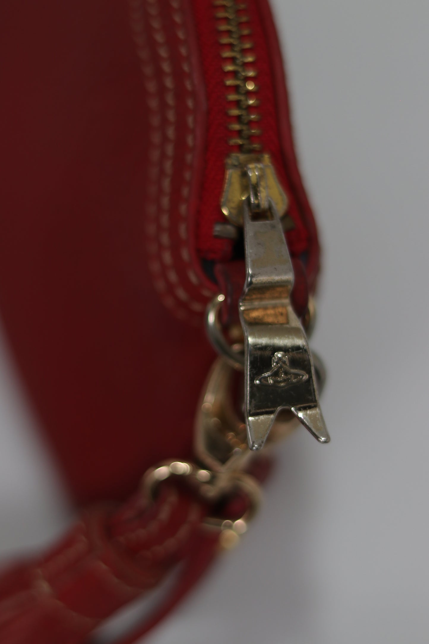 Vivienne Westwood Red Leather Crossbody Bag