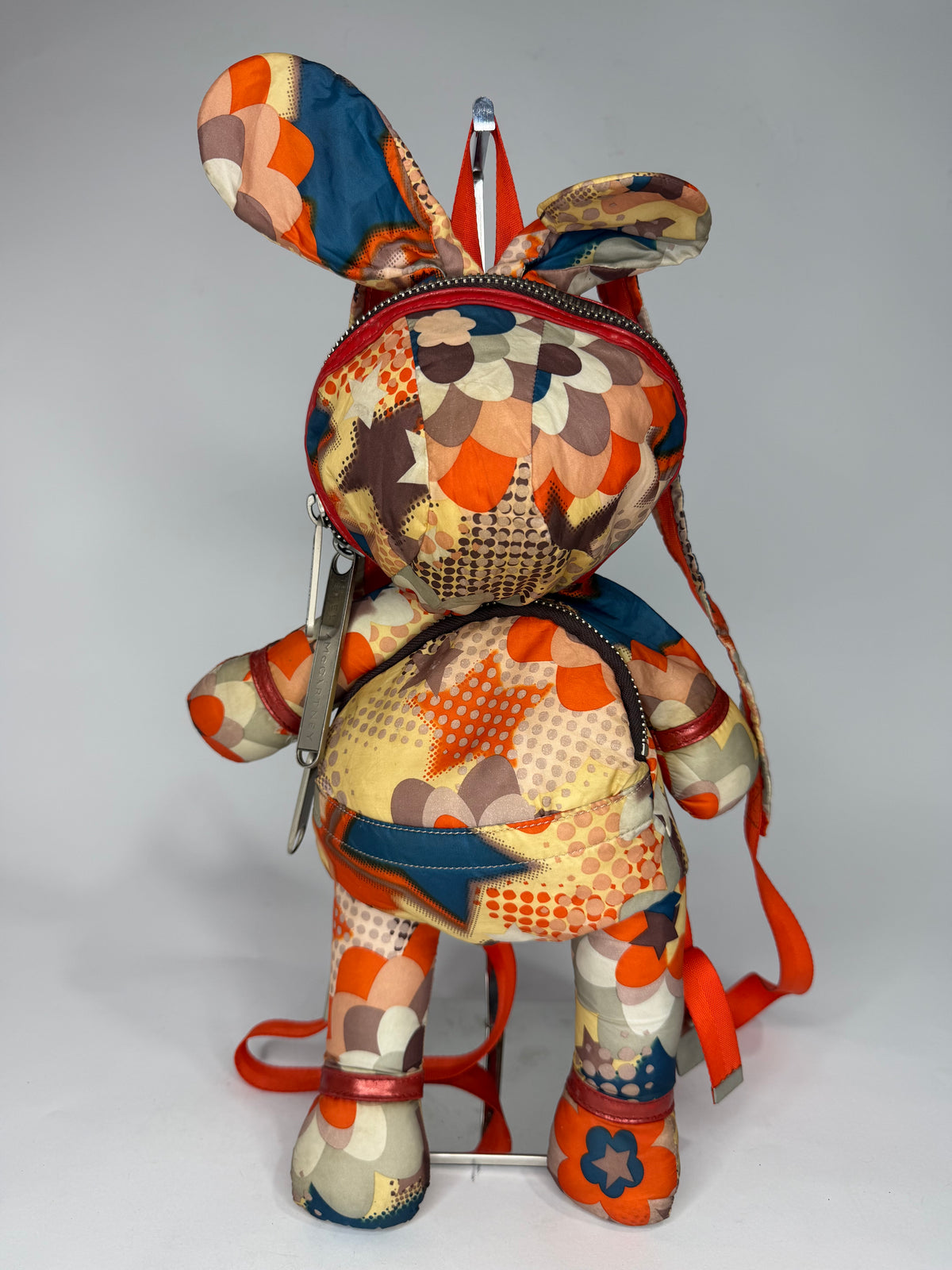 Stella McCartney Multicolor Patchwork Print Mini Doll Backpack with Adjustable Straps