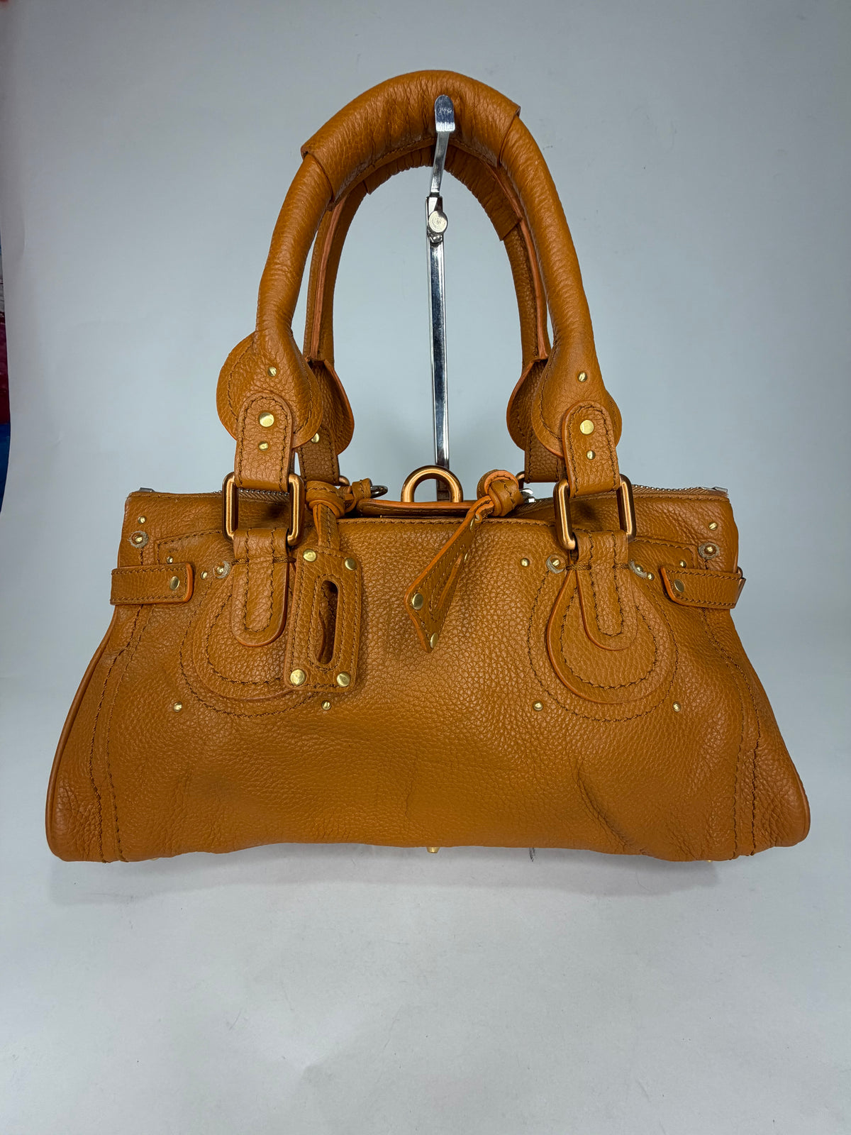 CHLOE
Calfskin Medium Paddington Satchel Tan