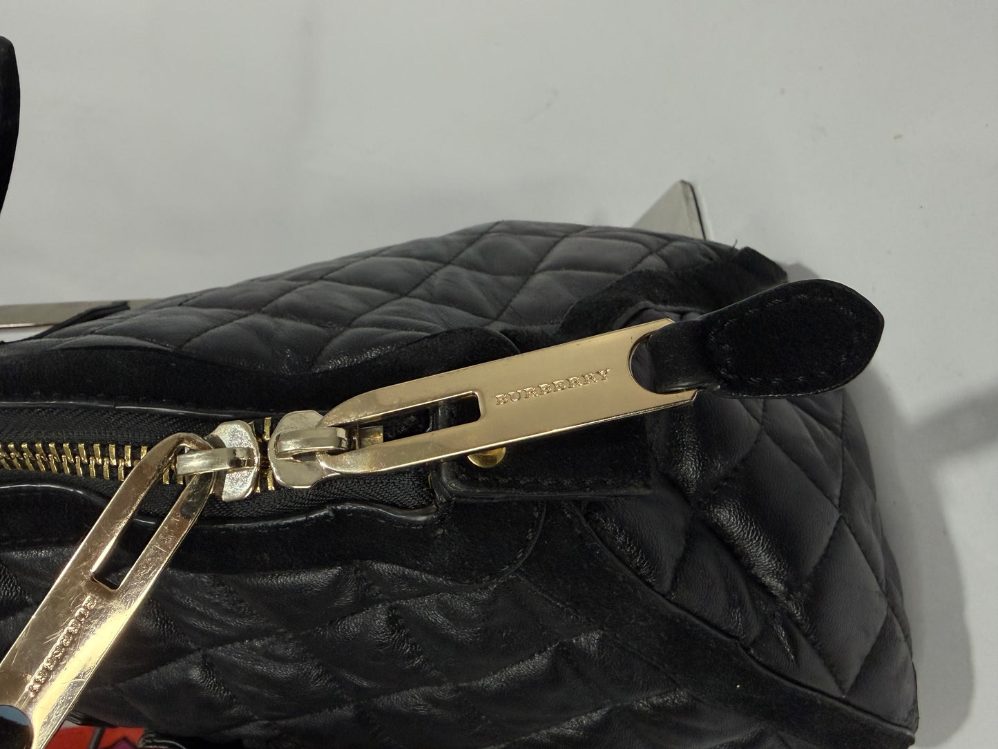 BURBERRY
Prorsum Black Quilted Nappa Leather Country Animal Orchard Bag