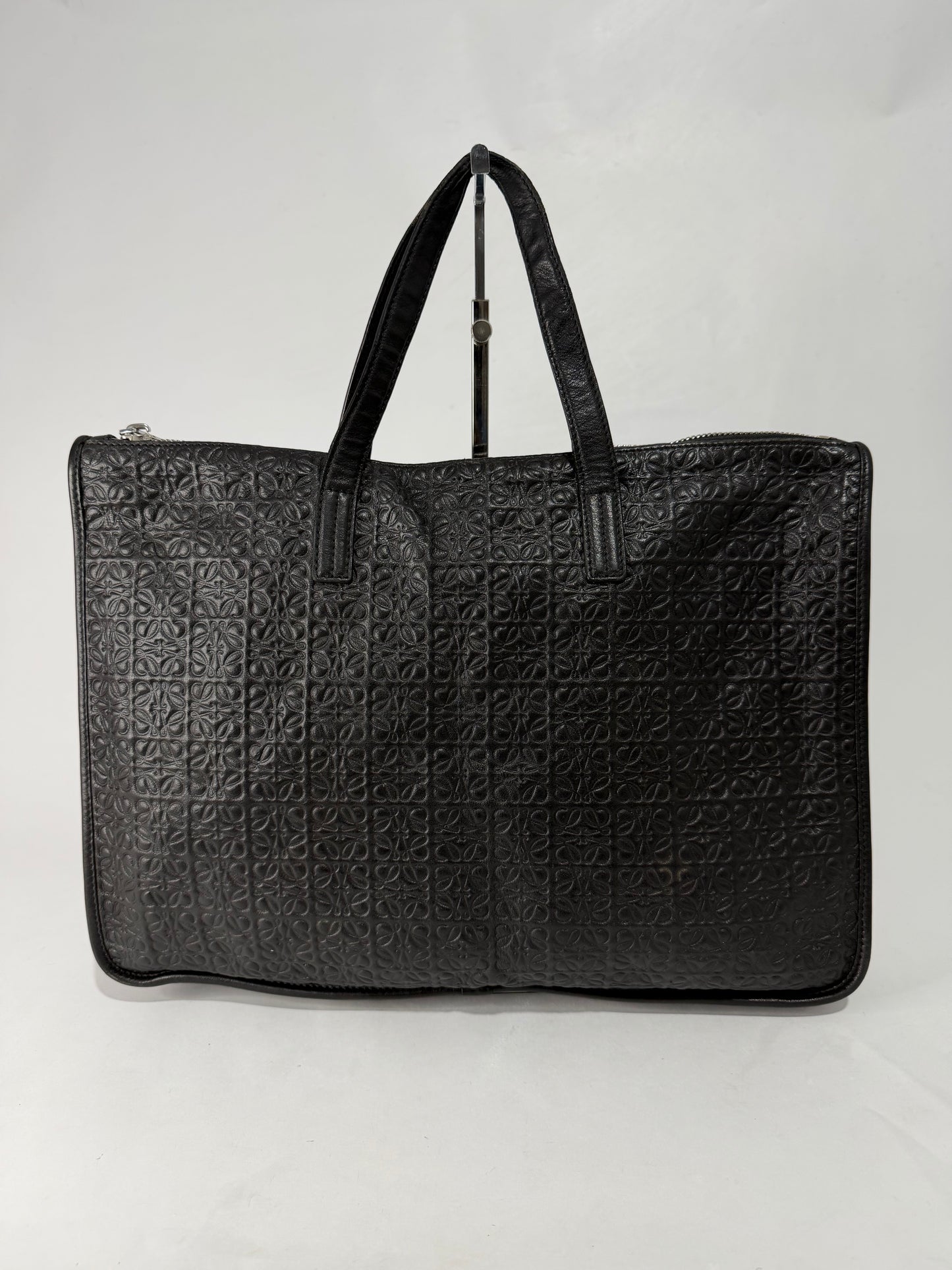 Loewe Toledo Briefcase Anagram Embossed Leather Large