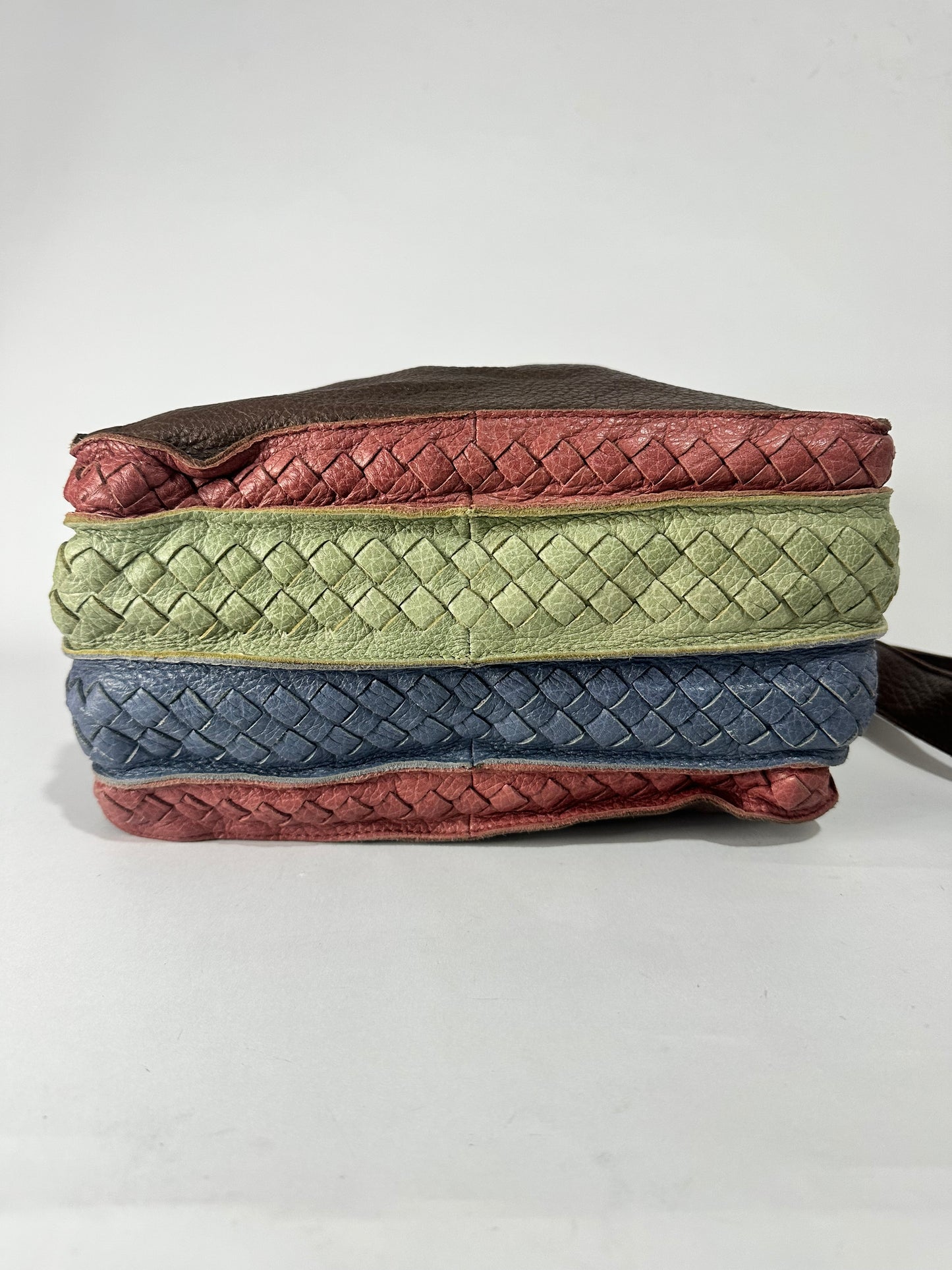 BOTTEGA VENETA INTRECCIATO Shoulder Bag Leather Multicolor