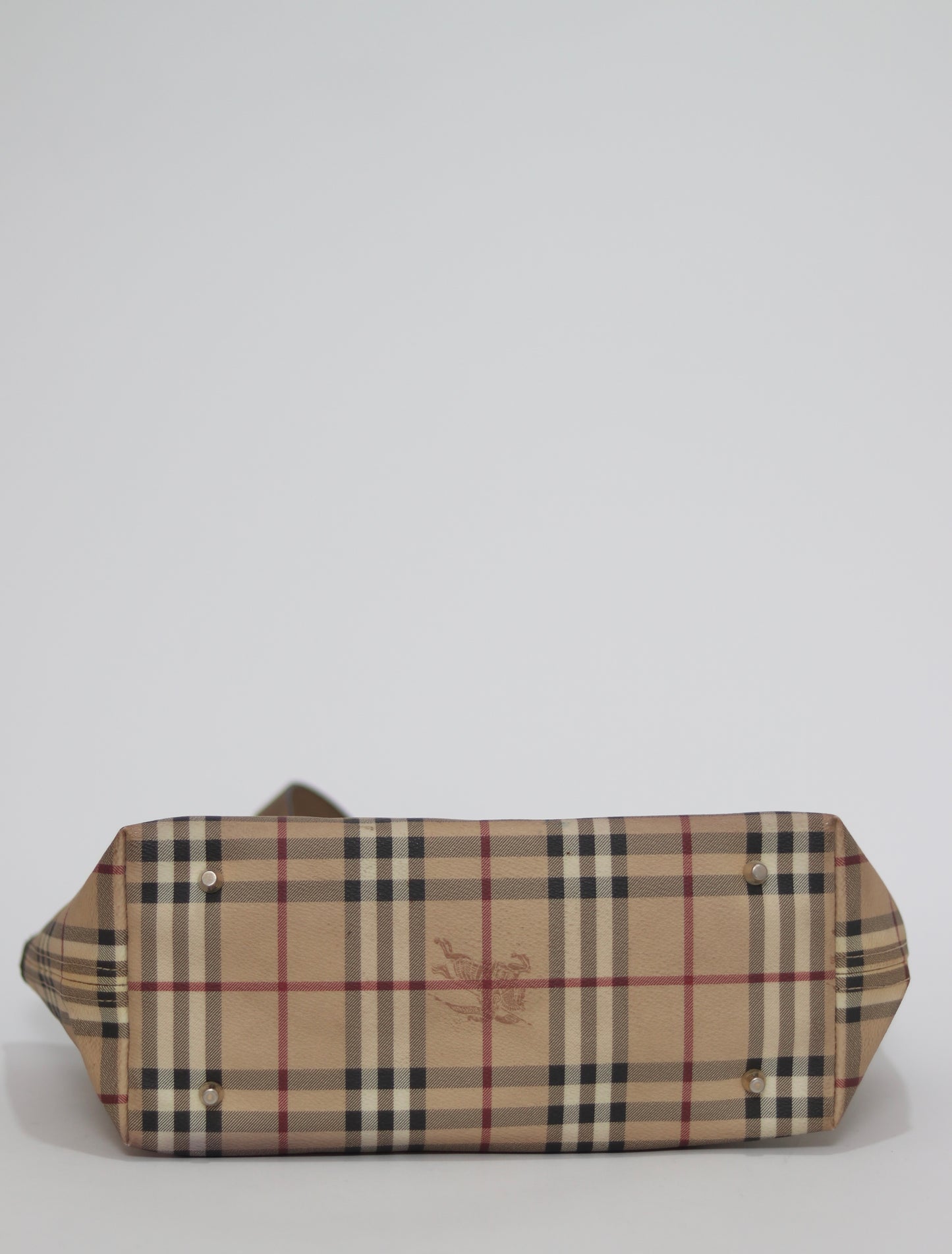 BURBERRY 
Haymarket Check Medium Regent Tote Gold