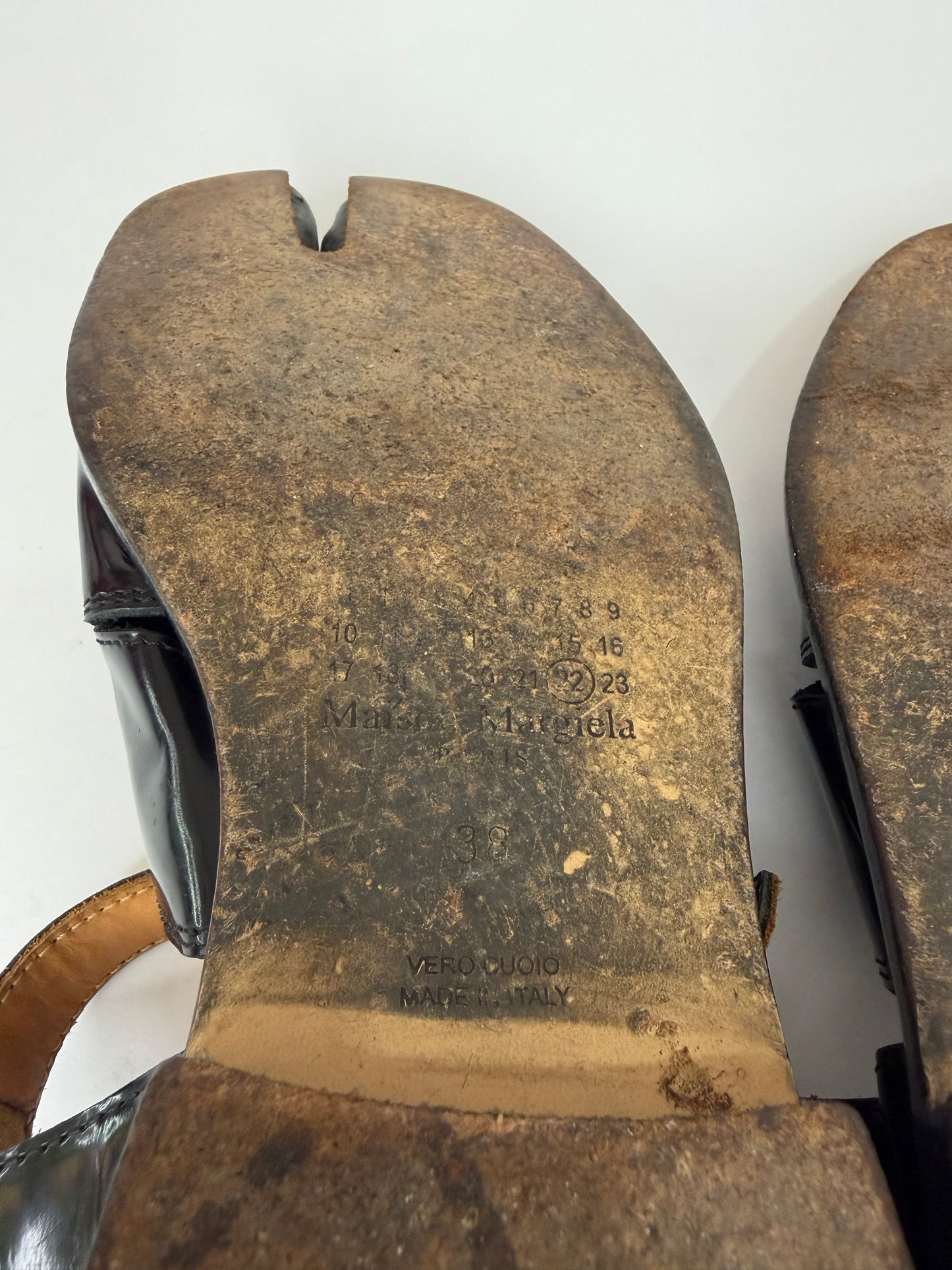 Maison Margiela Tabi Leather Sandals Size 38EU/ 8 US/ 5 UK