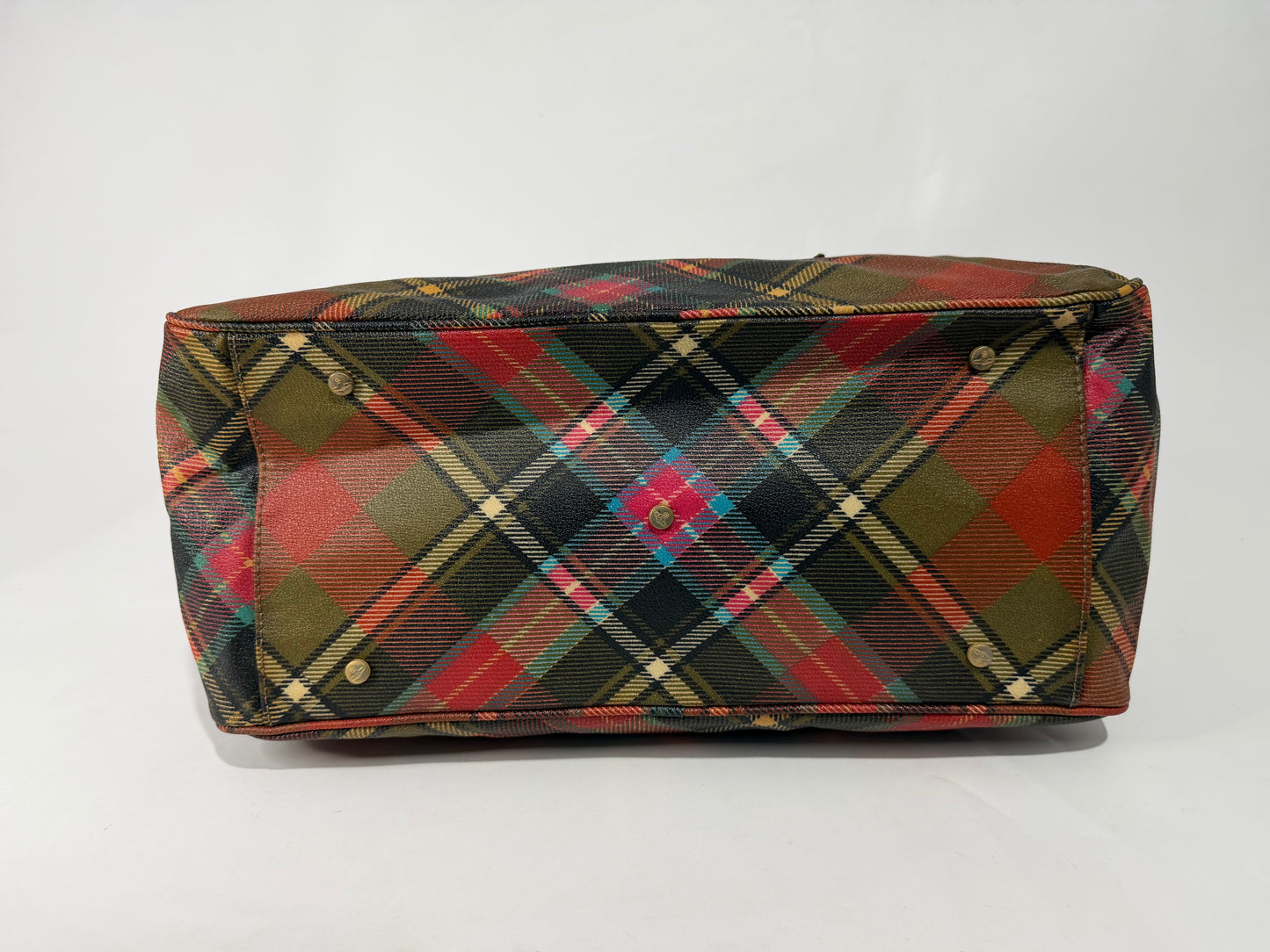 Vivienne Westwood Multicolor Coated Canvas Derby Satchel