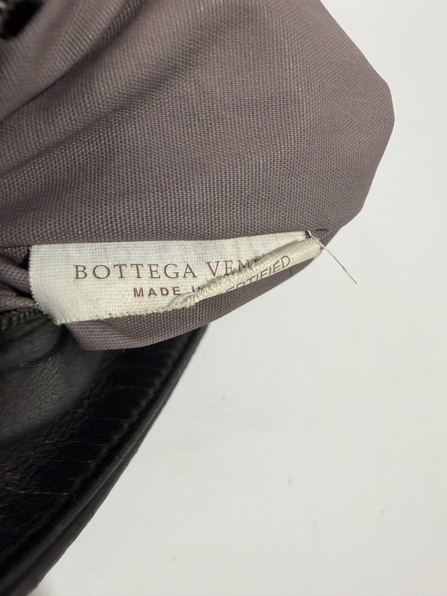 Bottega Veneta Black Intrecciato Leather Messenger Bag