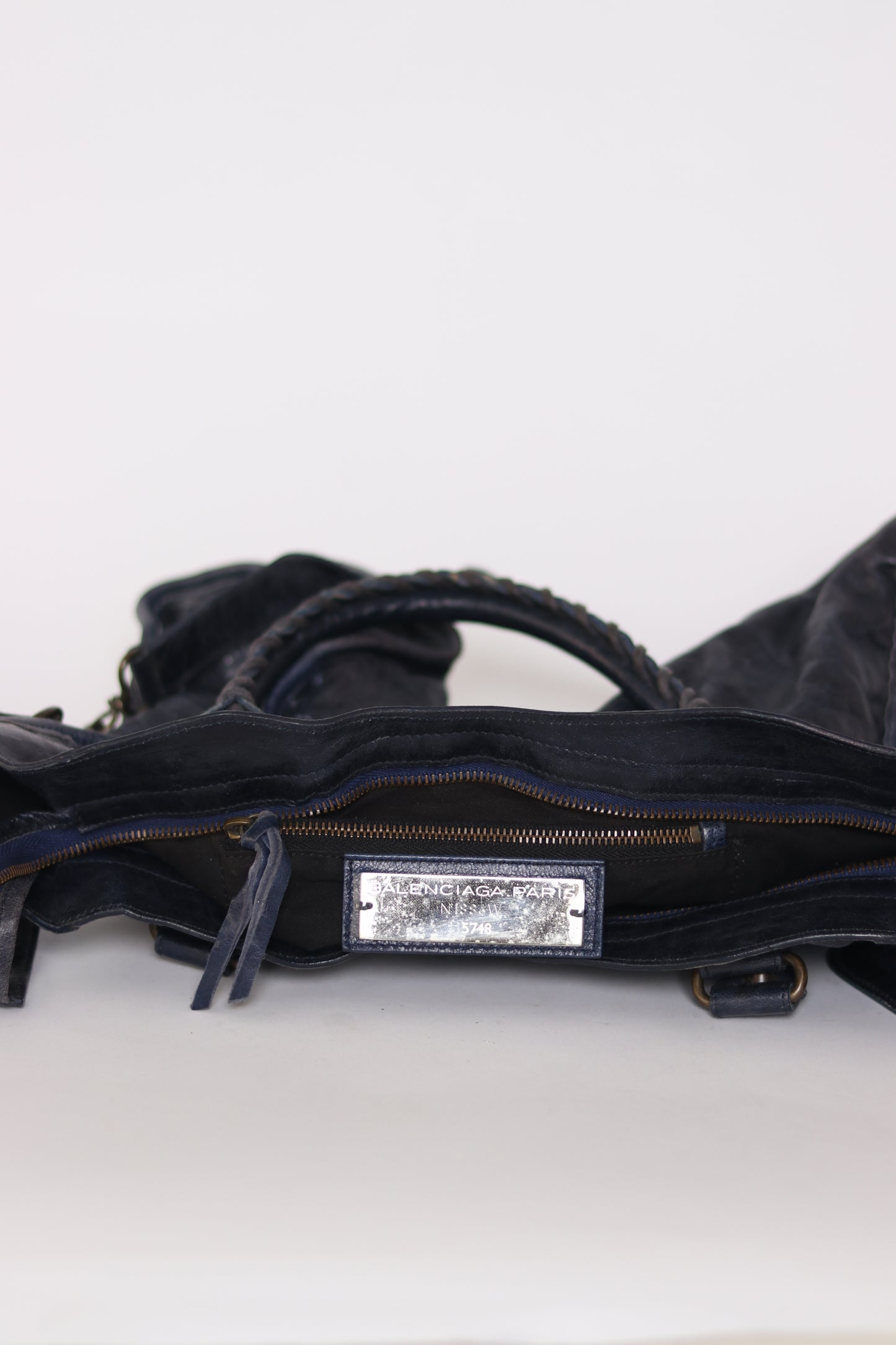Balenciaga Marine Leather Medium RH City Tote