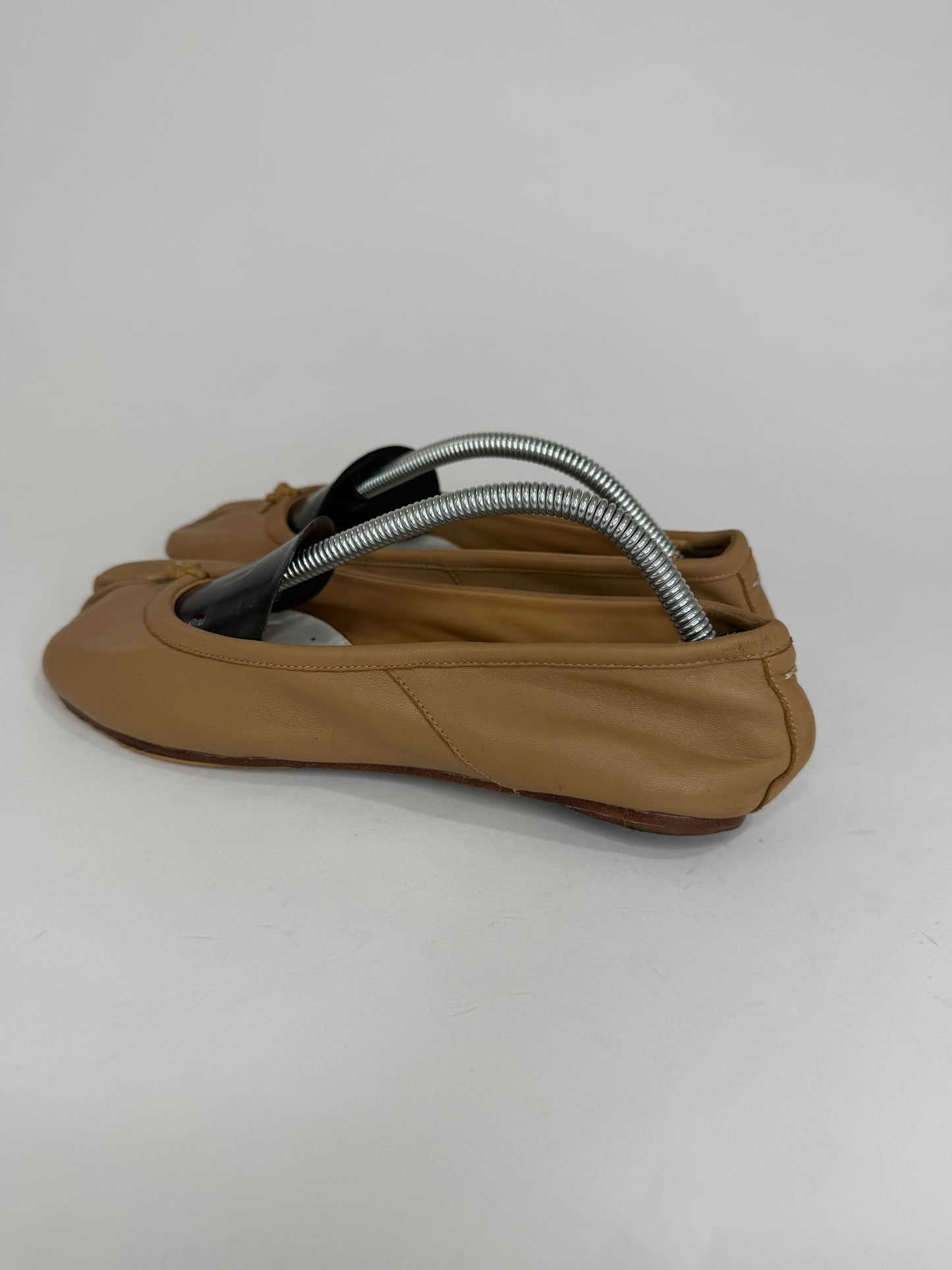 Maison Margiela Tabi Ballet Flats Brown Leather Split-Toe EU 36 / 6 US/ 3 UK