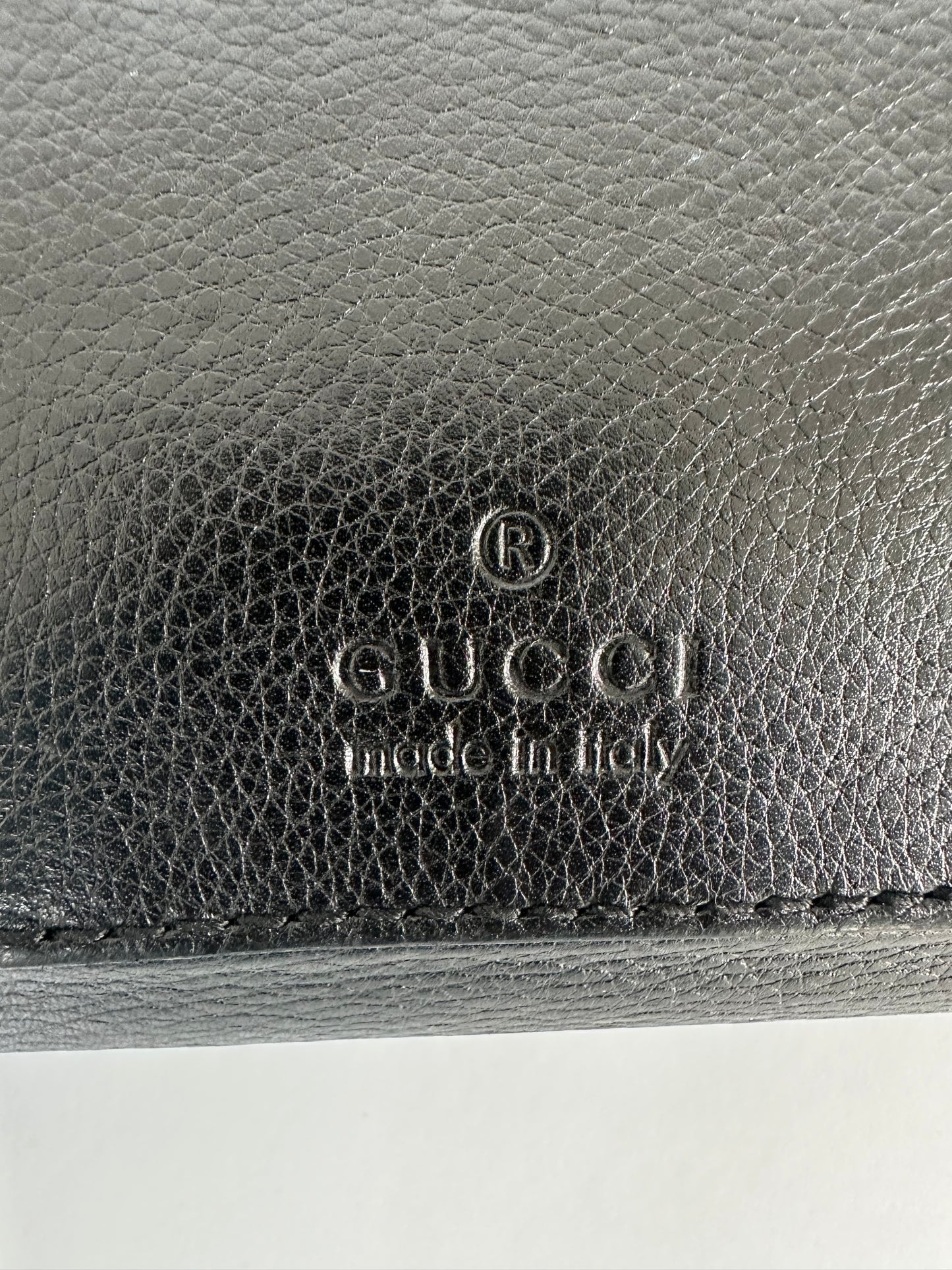 GUCCI Black Leather Pouch