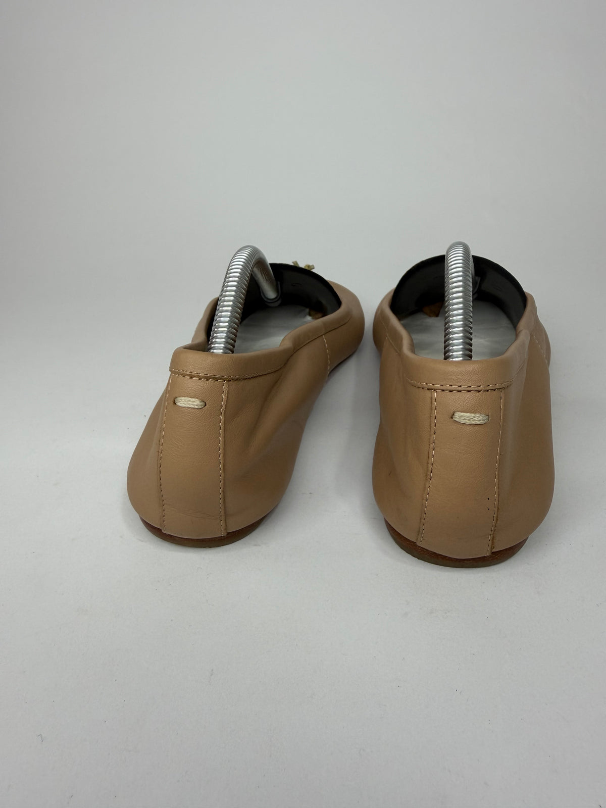 Maison Margiela Tabi Ballet Flats Brown Leather Split-Toe EU 39