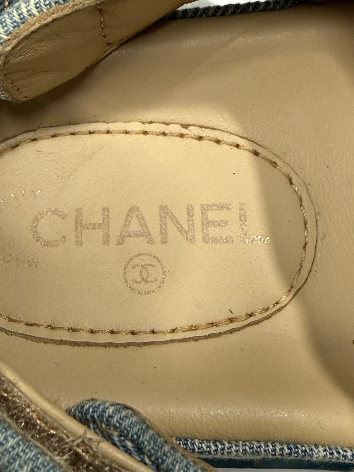 CHANEL
Denim Quilted Dad Sandals Size 36 EU/ 6 US / 3 UK