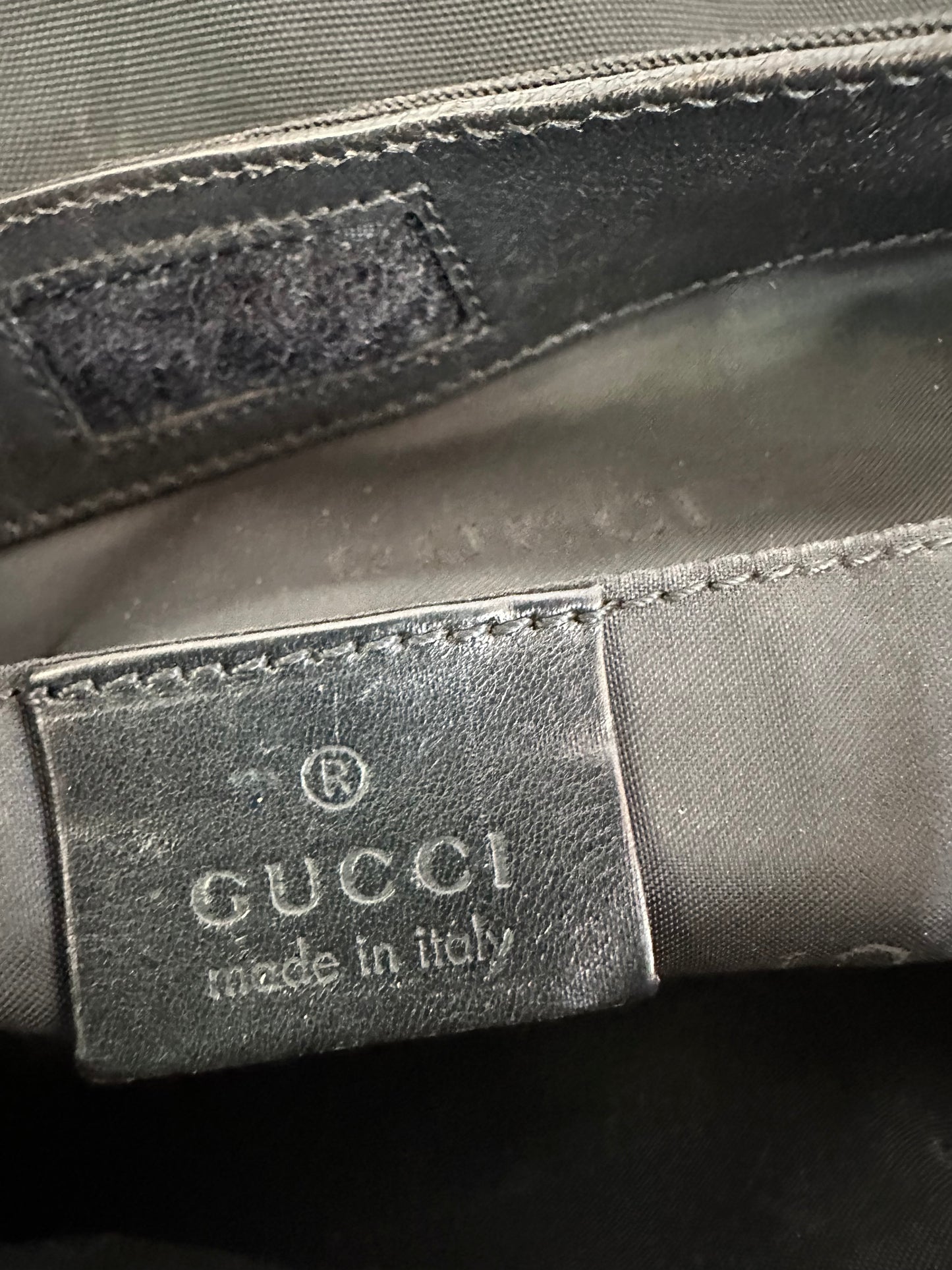 Gucci Black Nylon Fabric Crossbody Bag