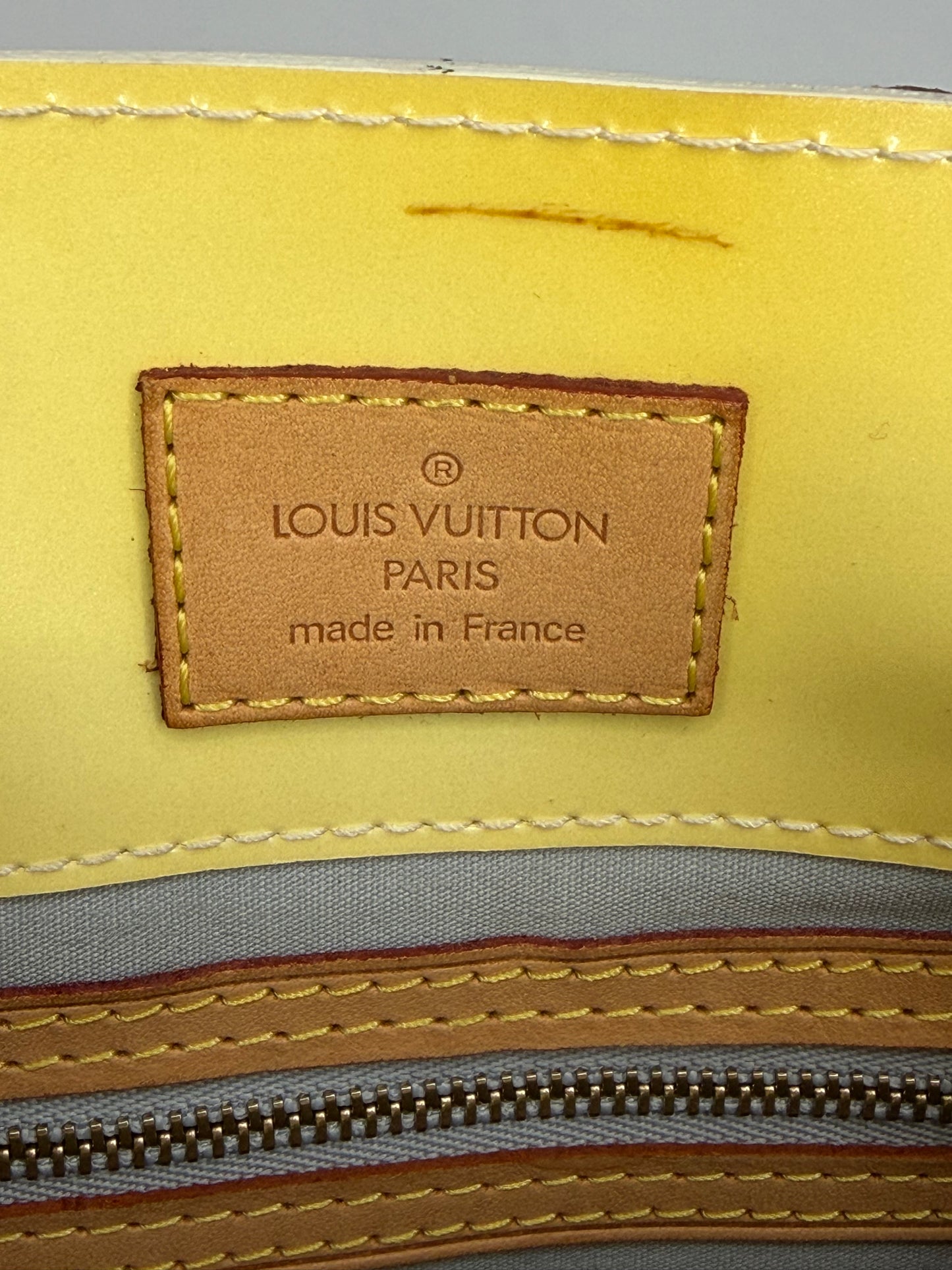 Louis Vuitton Yellow Monogram Vernis Reade PM Bag