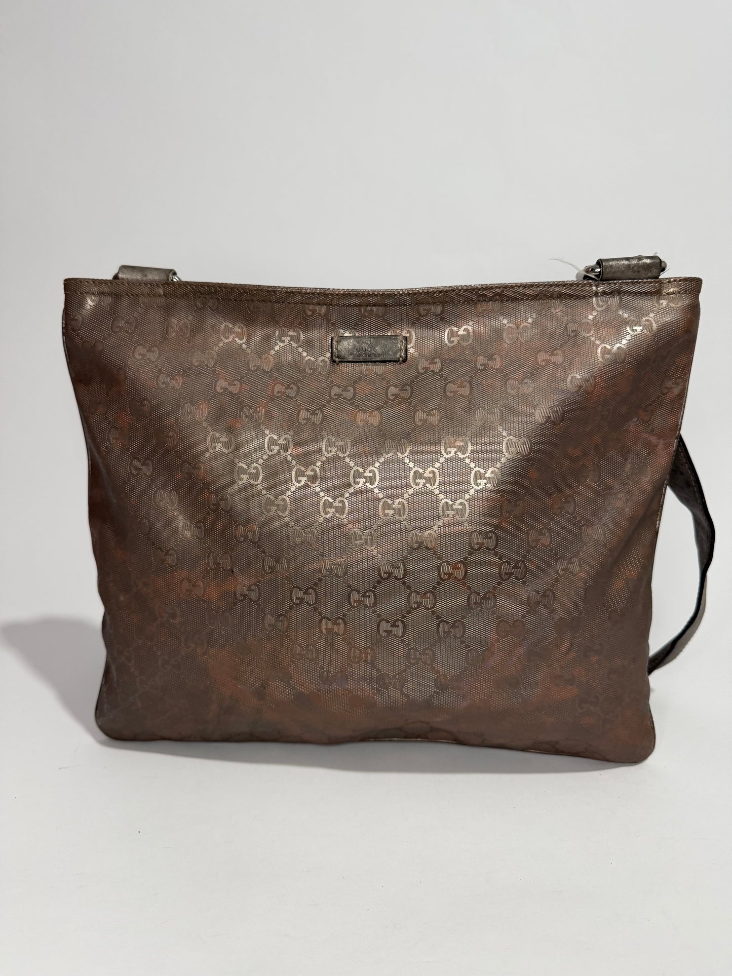 Gucci Metallic Purple GG Imprime Messenger