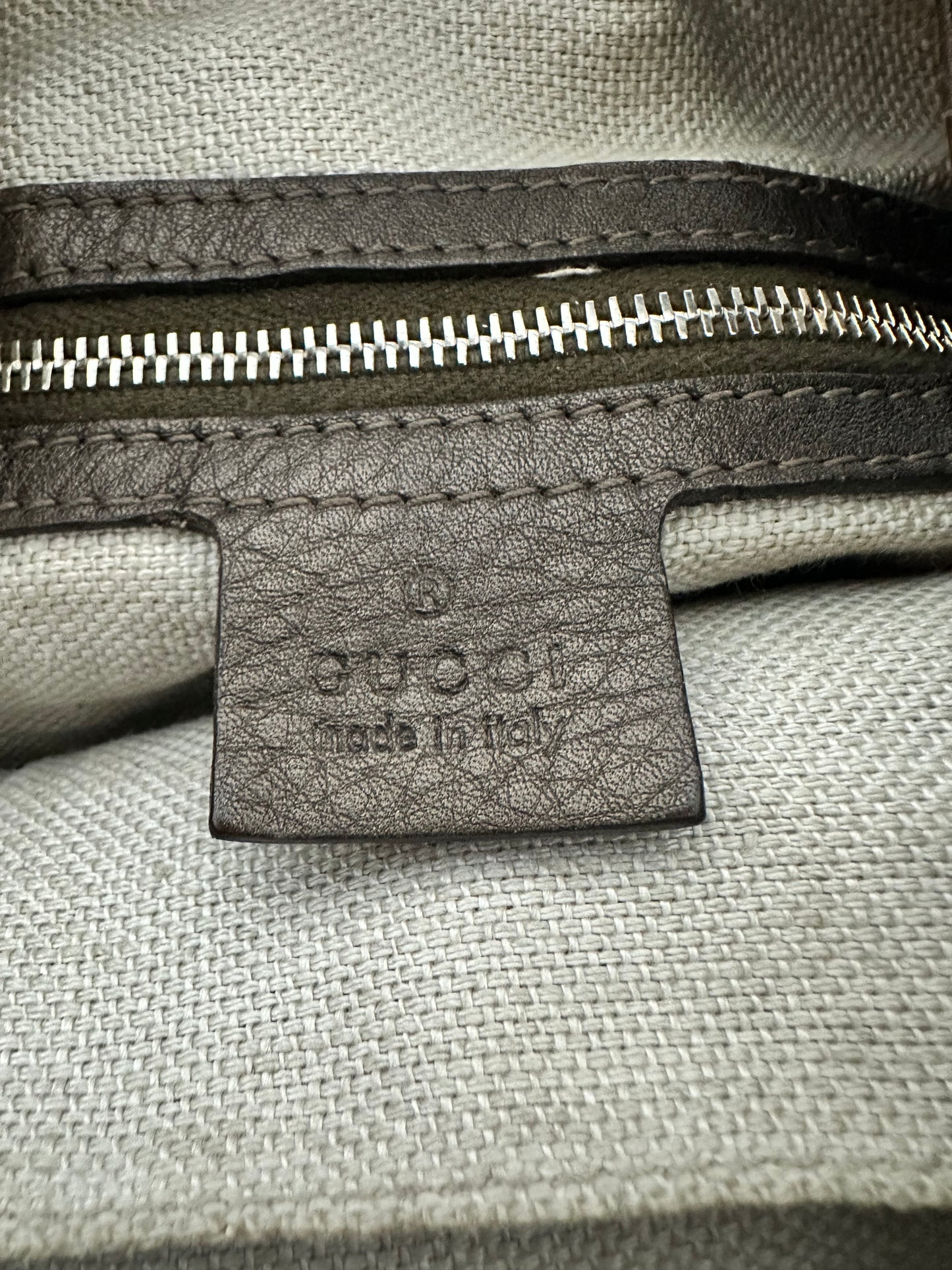 Gucci Brown/Beige Diamante Canvas New Jackie Shoulder Bag