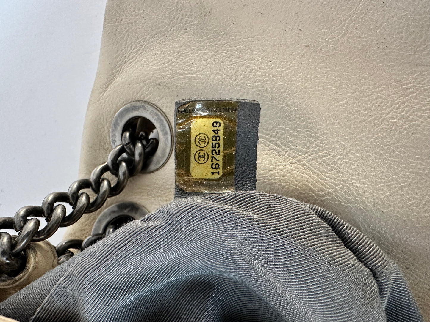 CHANEL

Calfskin Love Me Tender Flap Bag White