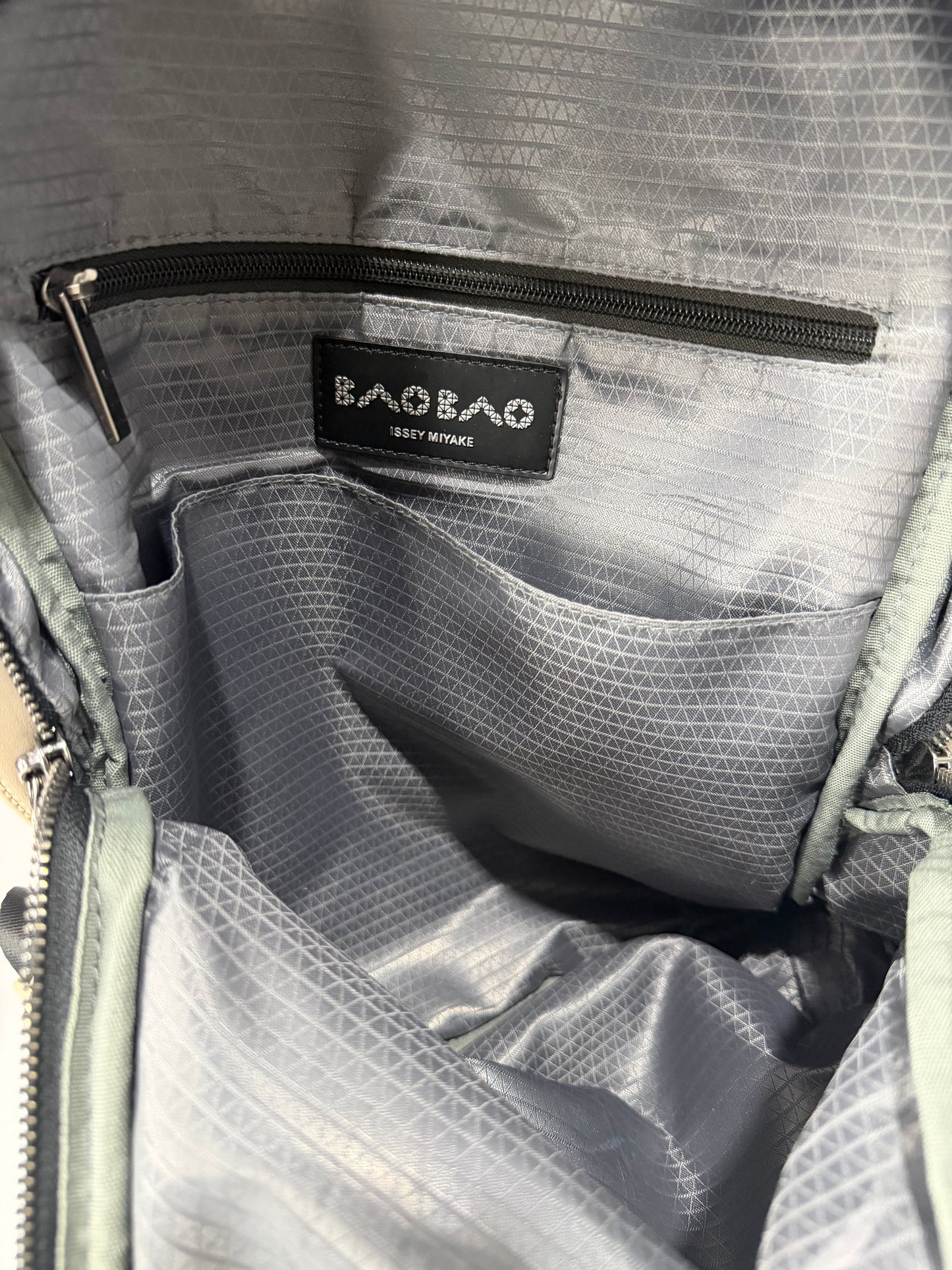 Bao Bao Issey Miyake Ivory Hexagon Backpack