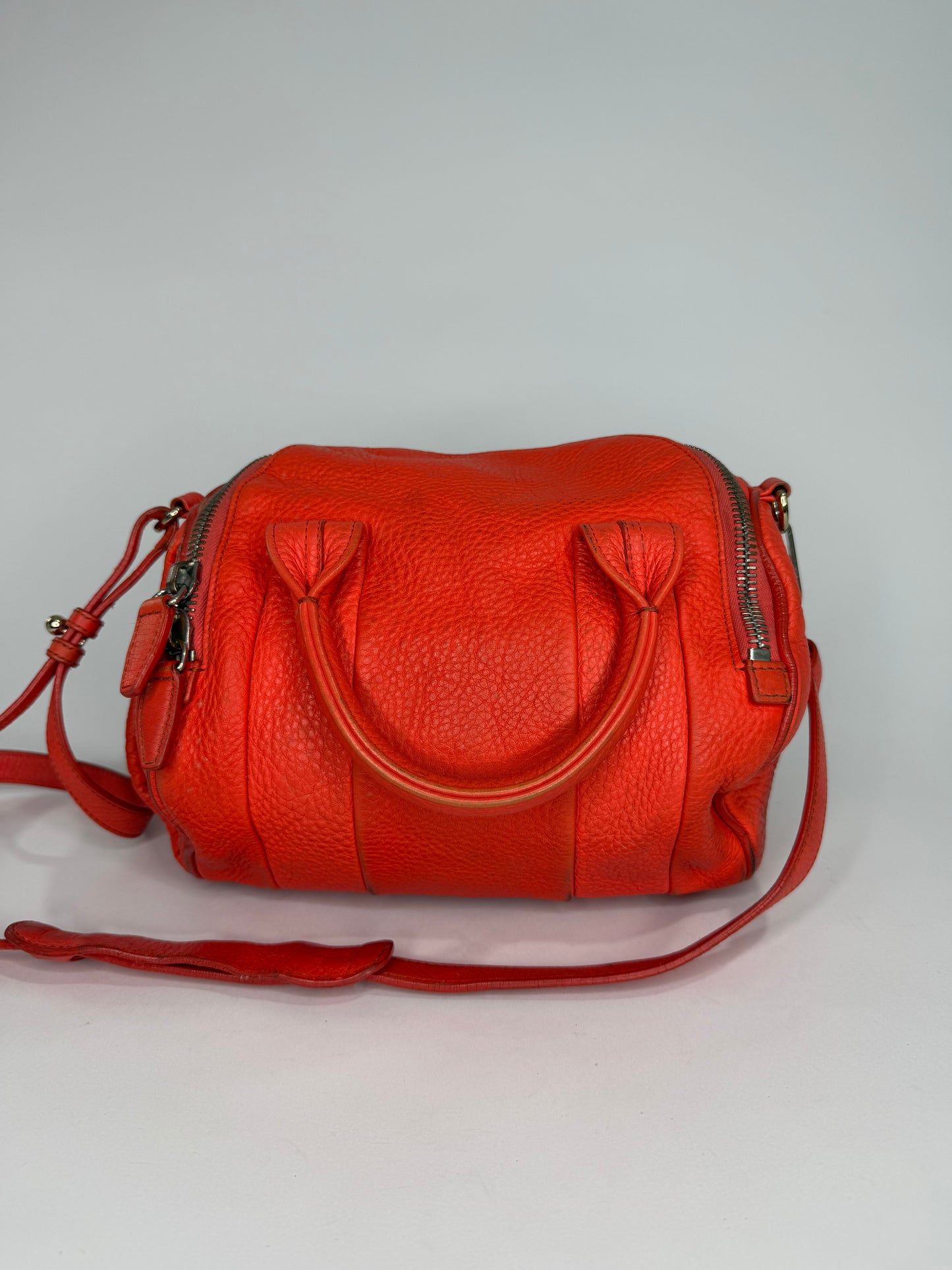 Alexander Wang Orange Leather Small Rockie Satchel