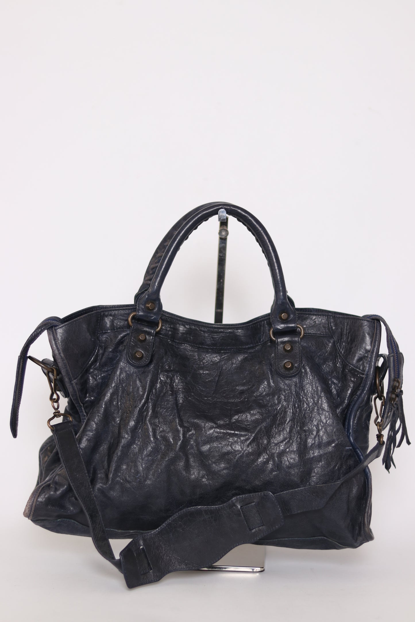 Balenciaga Marine Leather Medium RH City Tote