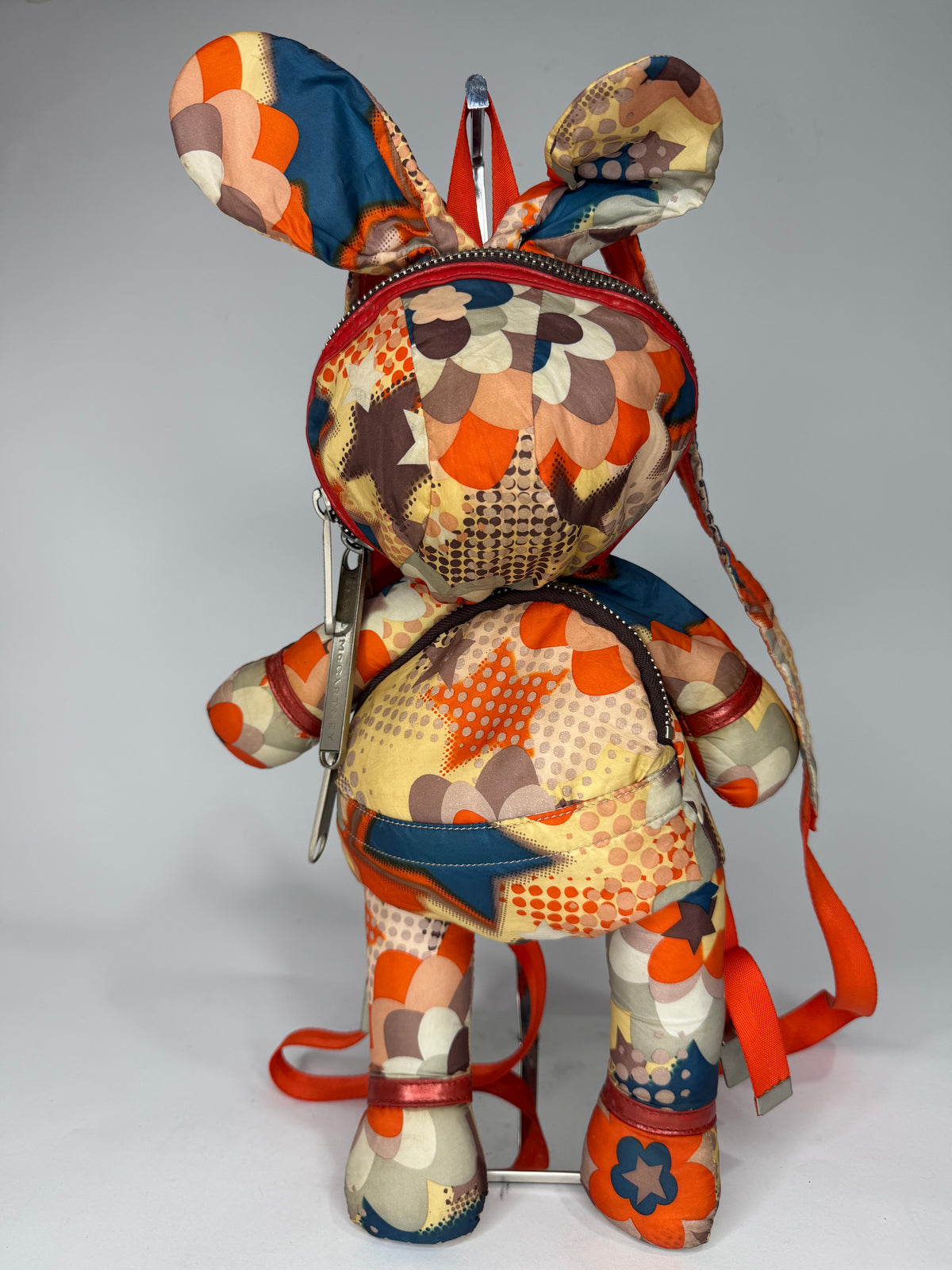 Stella McCartney Multicolor Patchwork Print Mini Doll Backpack with Adjustable Straps