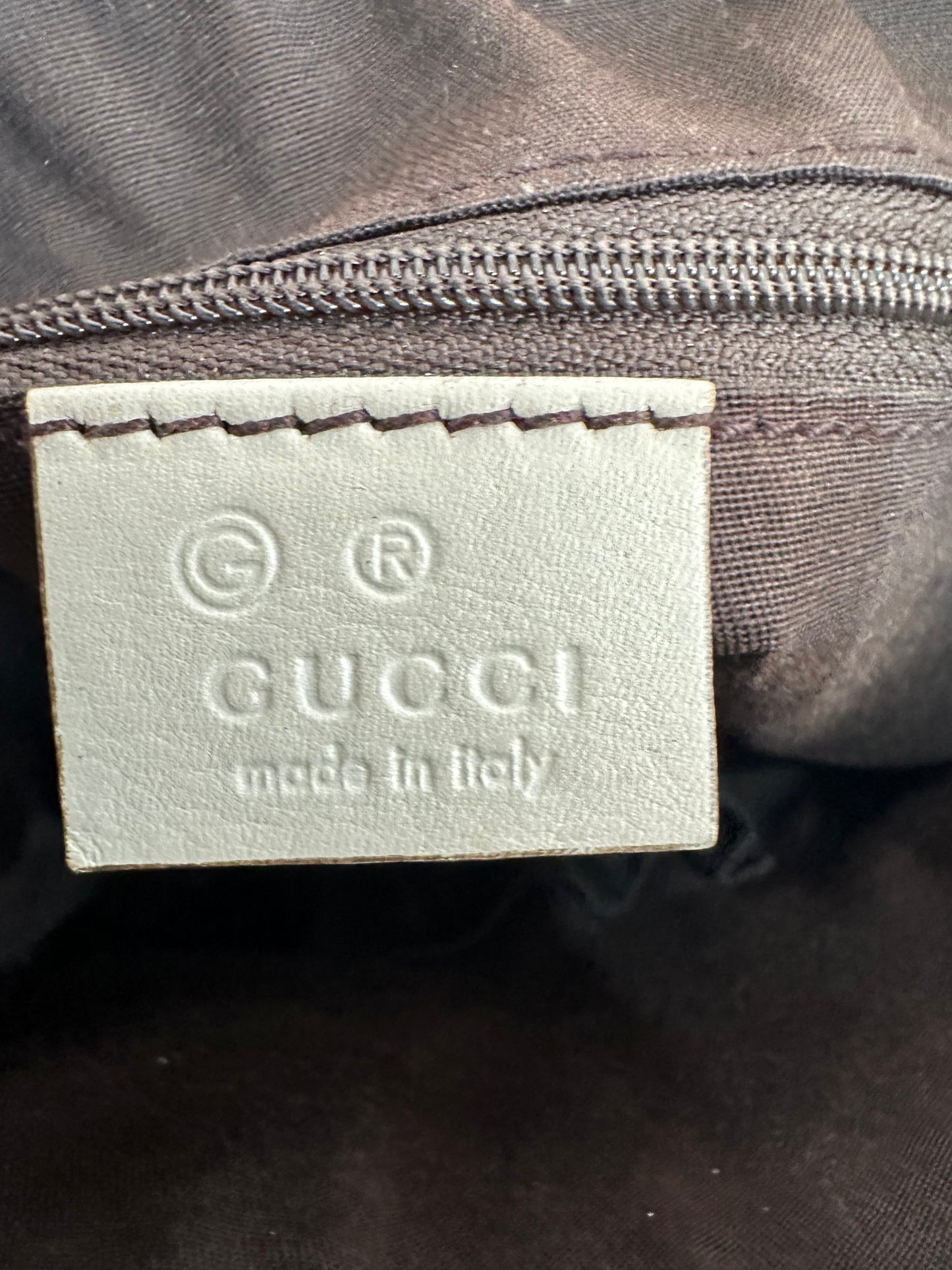 GUCCI White GG Canvas Mushrooms Tote Bag