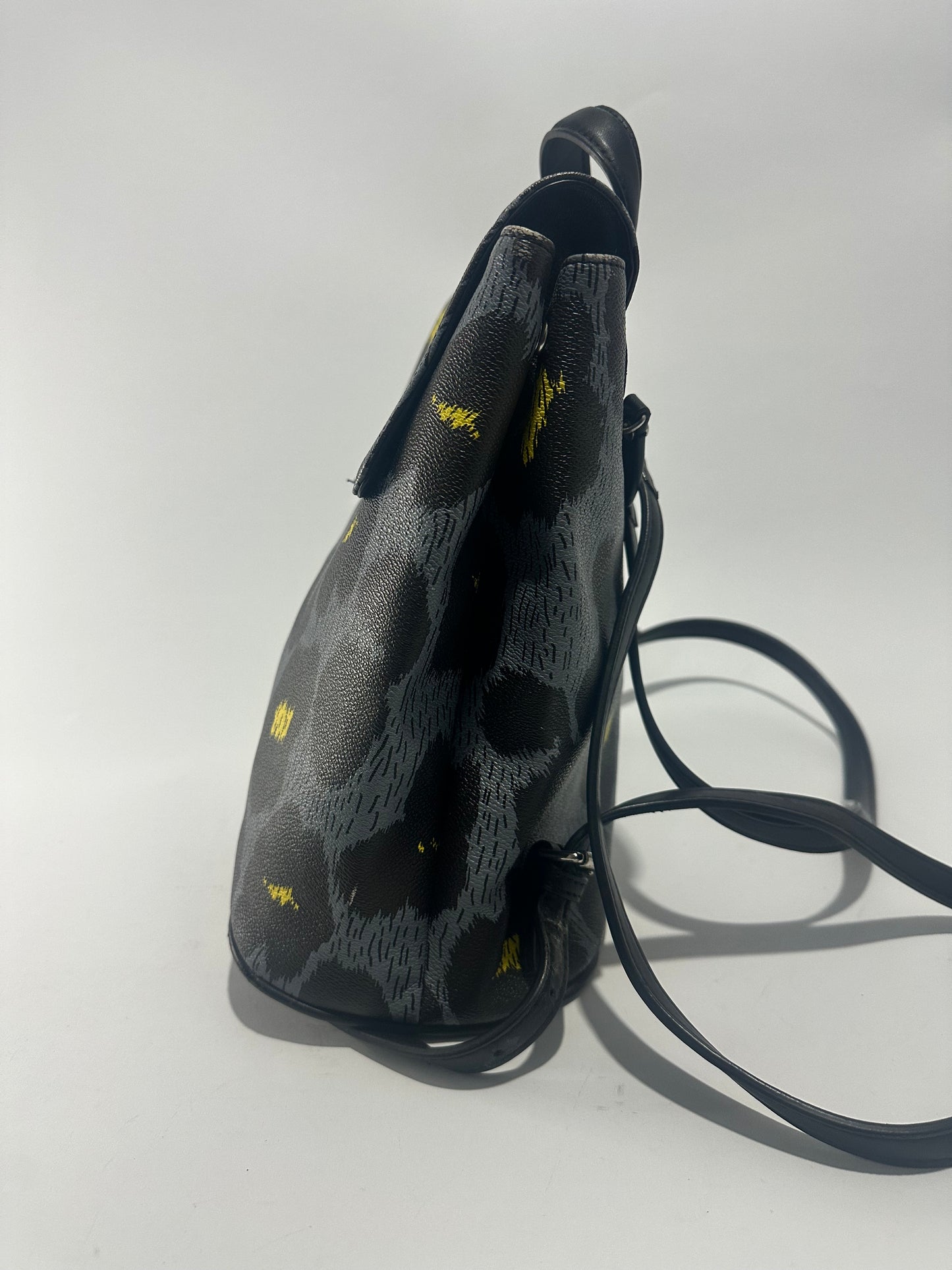 Vivienne Westwood Angomania Black Blue Canvas Backpack