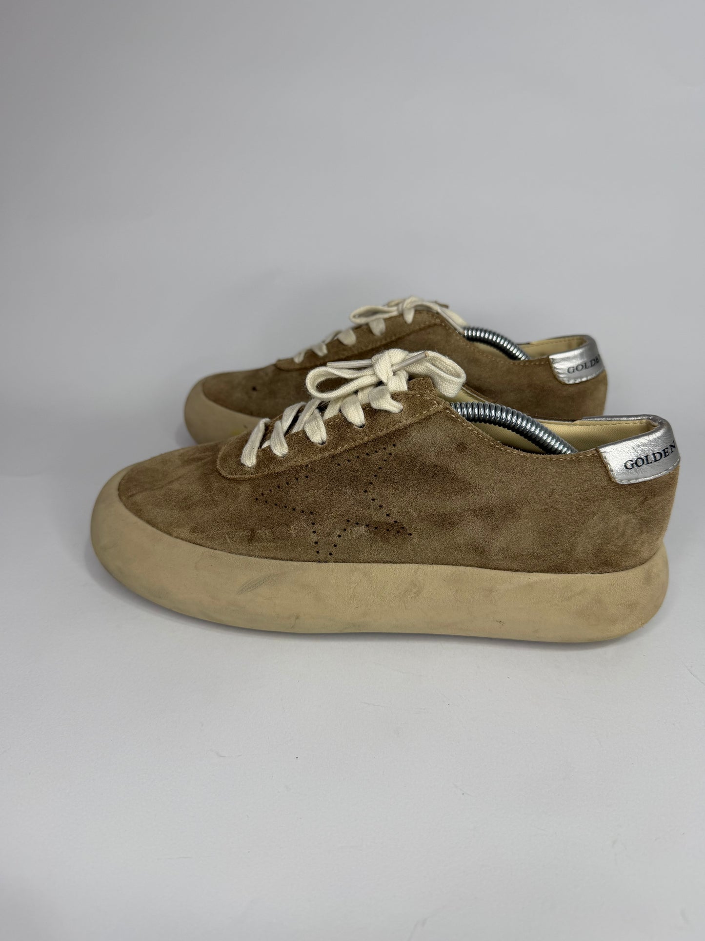 Golden Goose Exclusive Brown Space-Star Sabot Sneakers Size 37 EU/ 7 US/ 4 UK